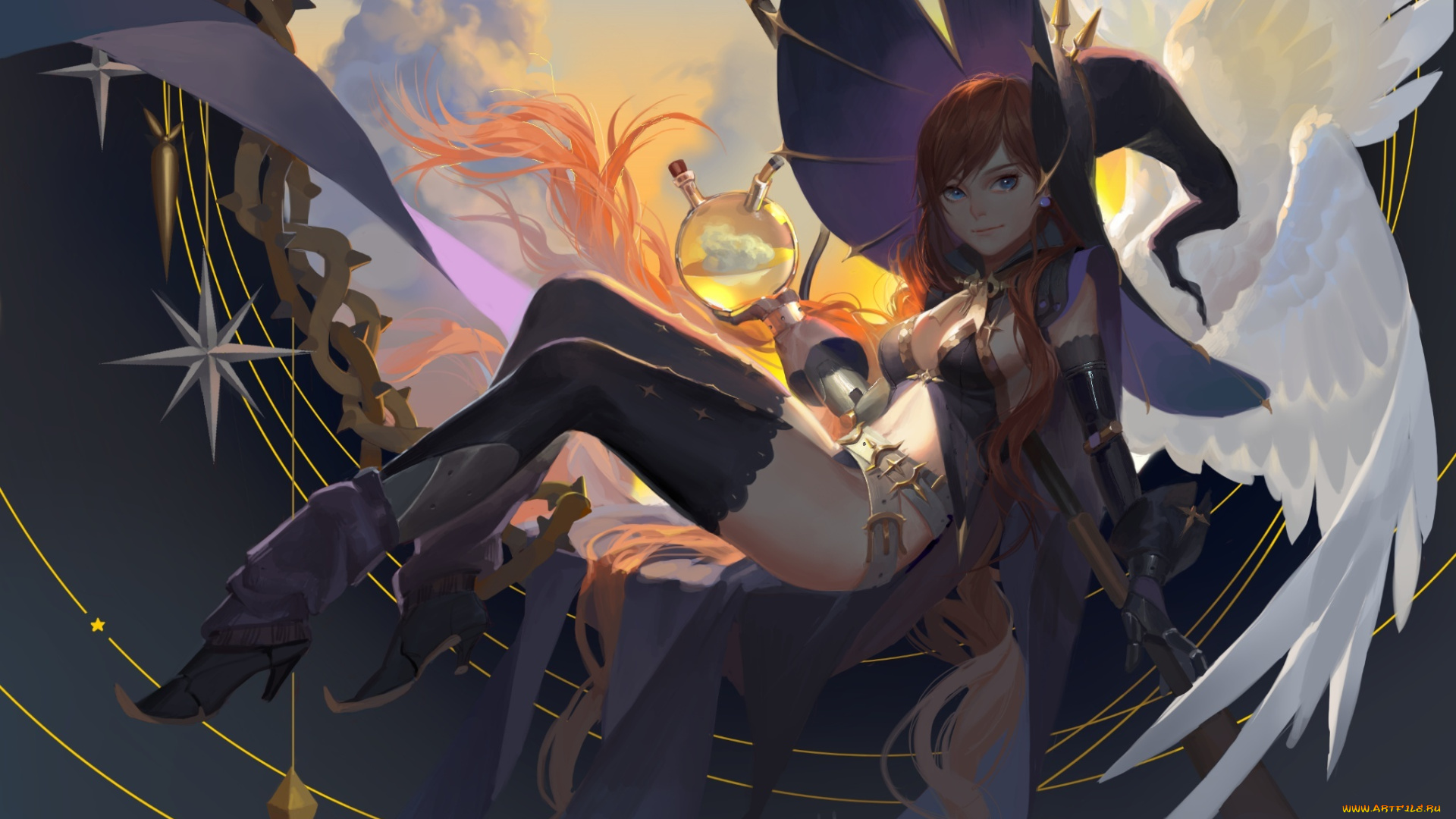 аниме, ангелы, , демоны, shuaiaba