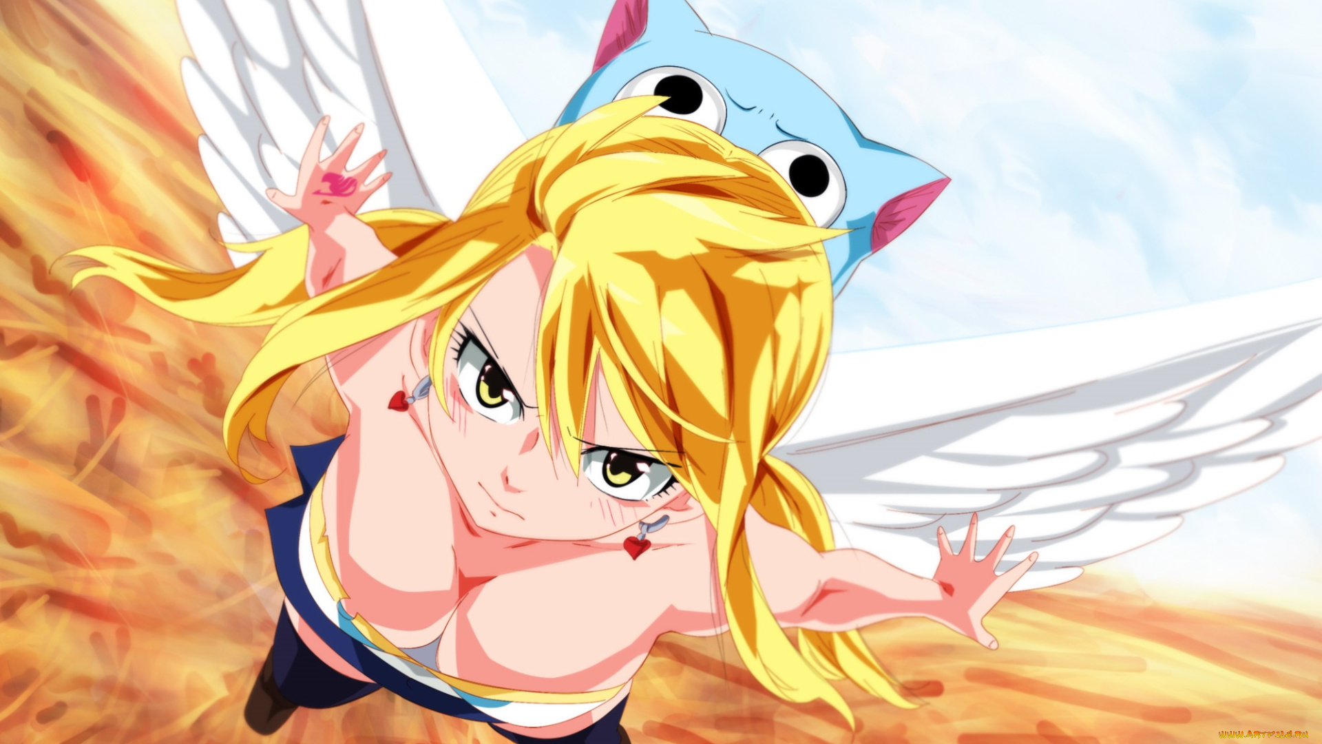 аниме, fairy, tail, хвост, феи