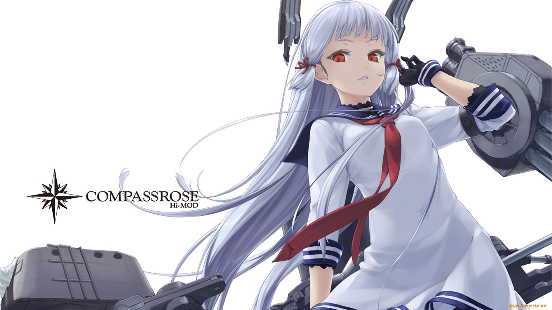 аниме, kantai, collection, девушка, фон, взгляд