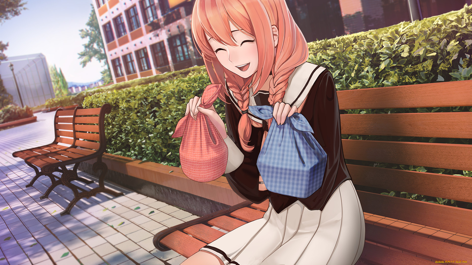 аниме, love, live, , school, idol, project, девушка, взгляд, фон