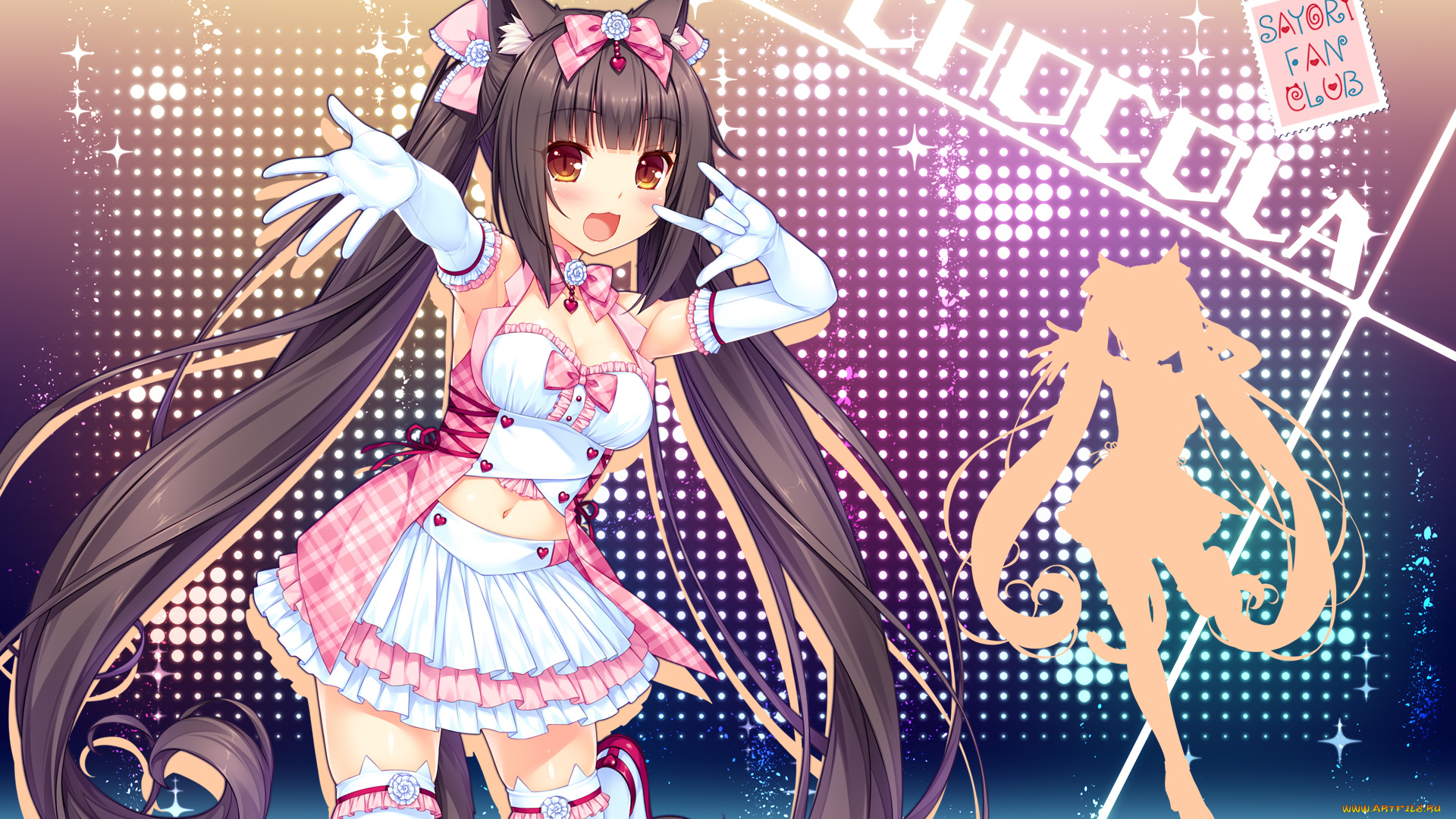 аниме, nekopara, chocola
