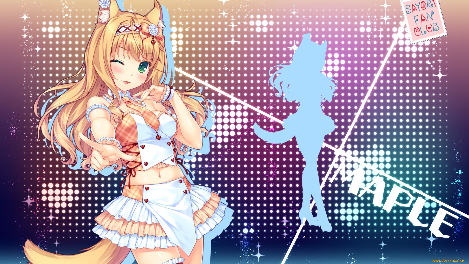 аниме, nekopara, maple