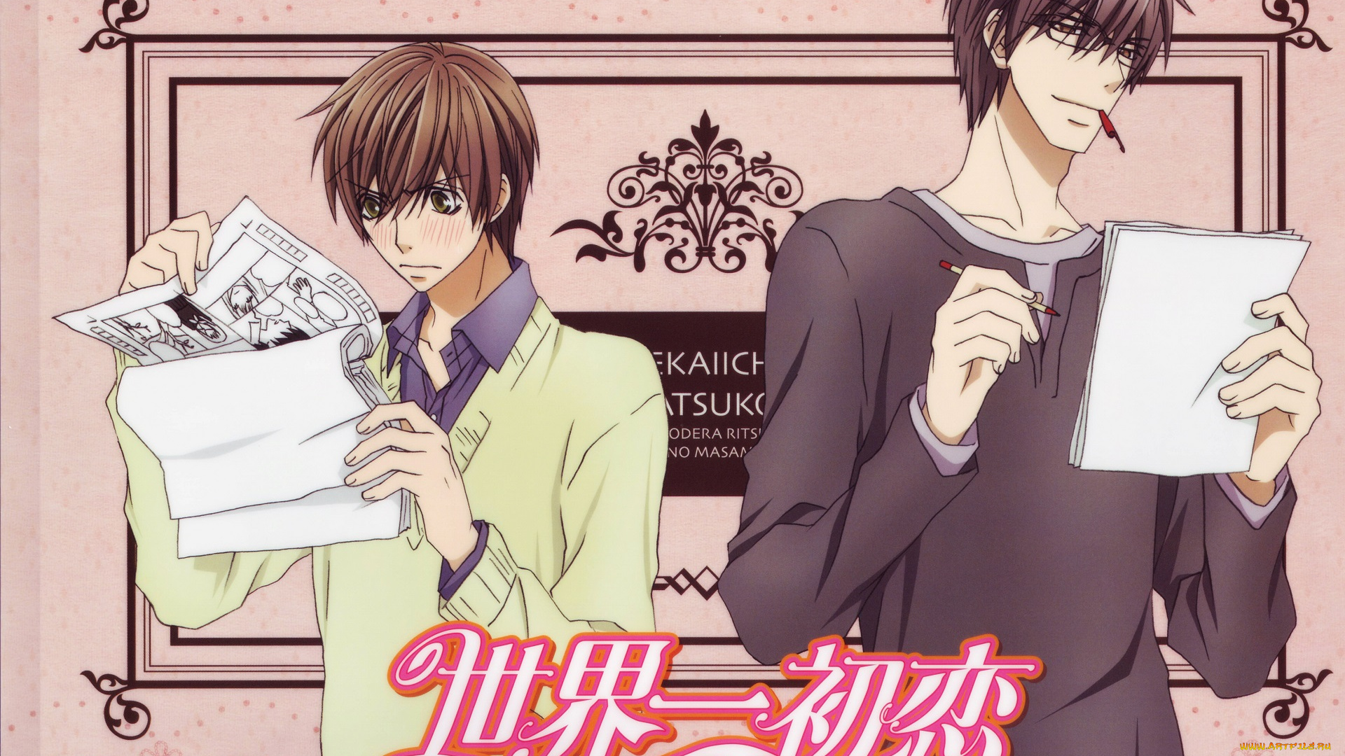 аниме, sekai, ichi, hatsukoi, парни