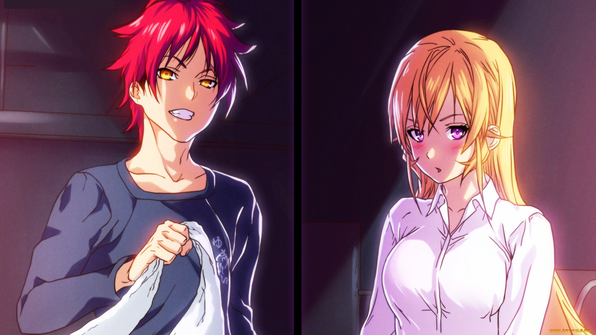аниме, shokugeki, no, soma, эрина, сома