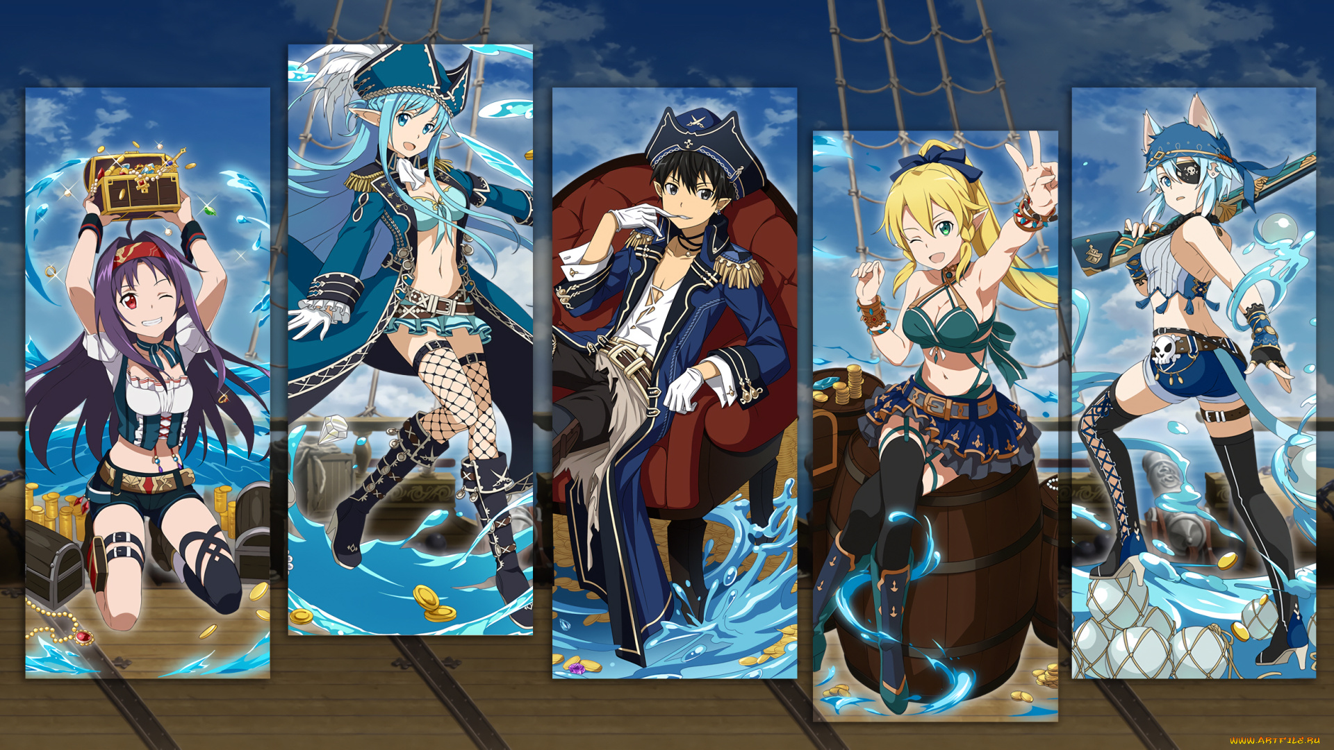 аниме, sword, art, online, мастера, меча, онлайн