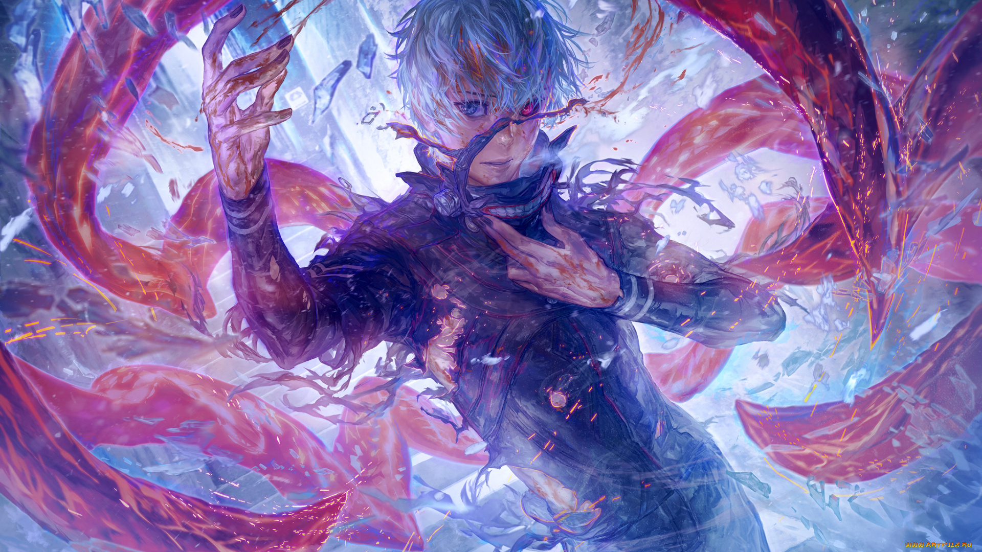 аниме, tokyo, ghoul, канеки