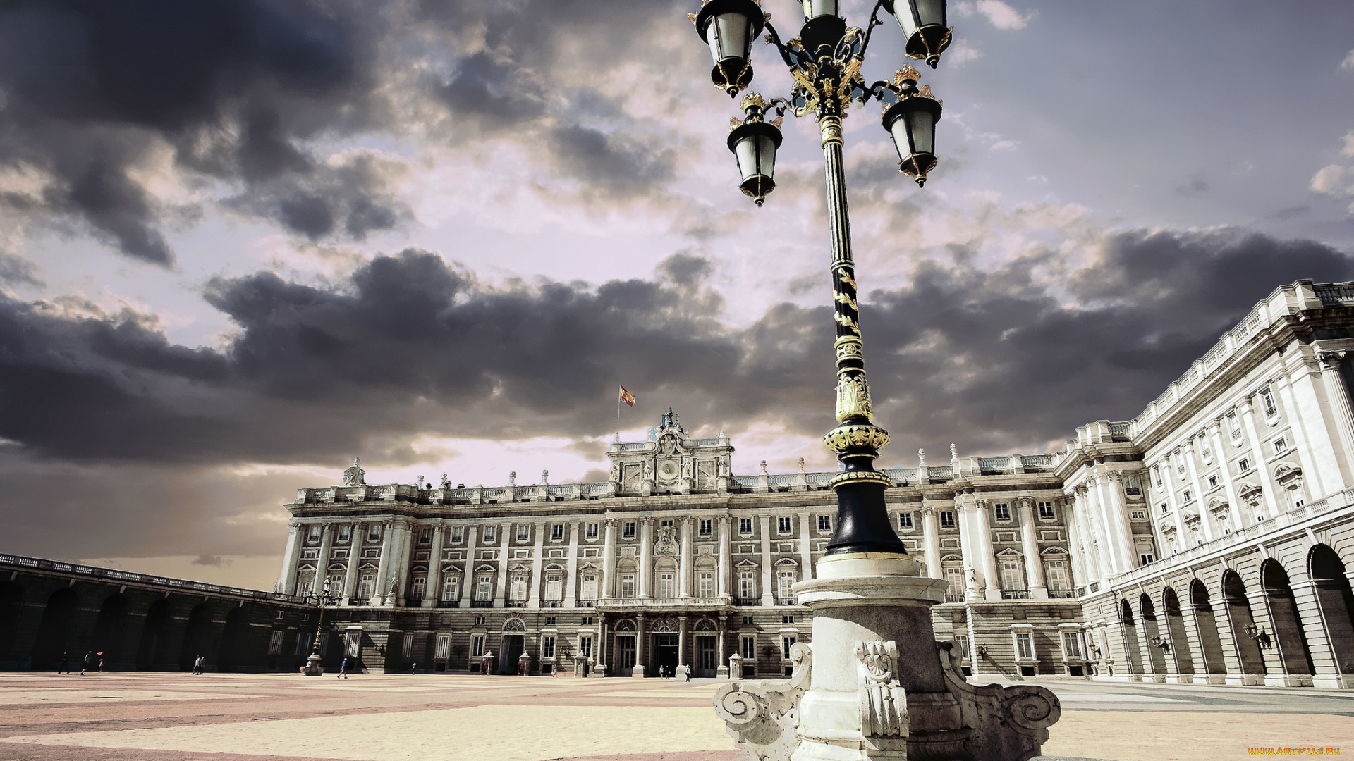 madrid, города, мадрид, , испания, панорама, площадь