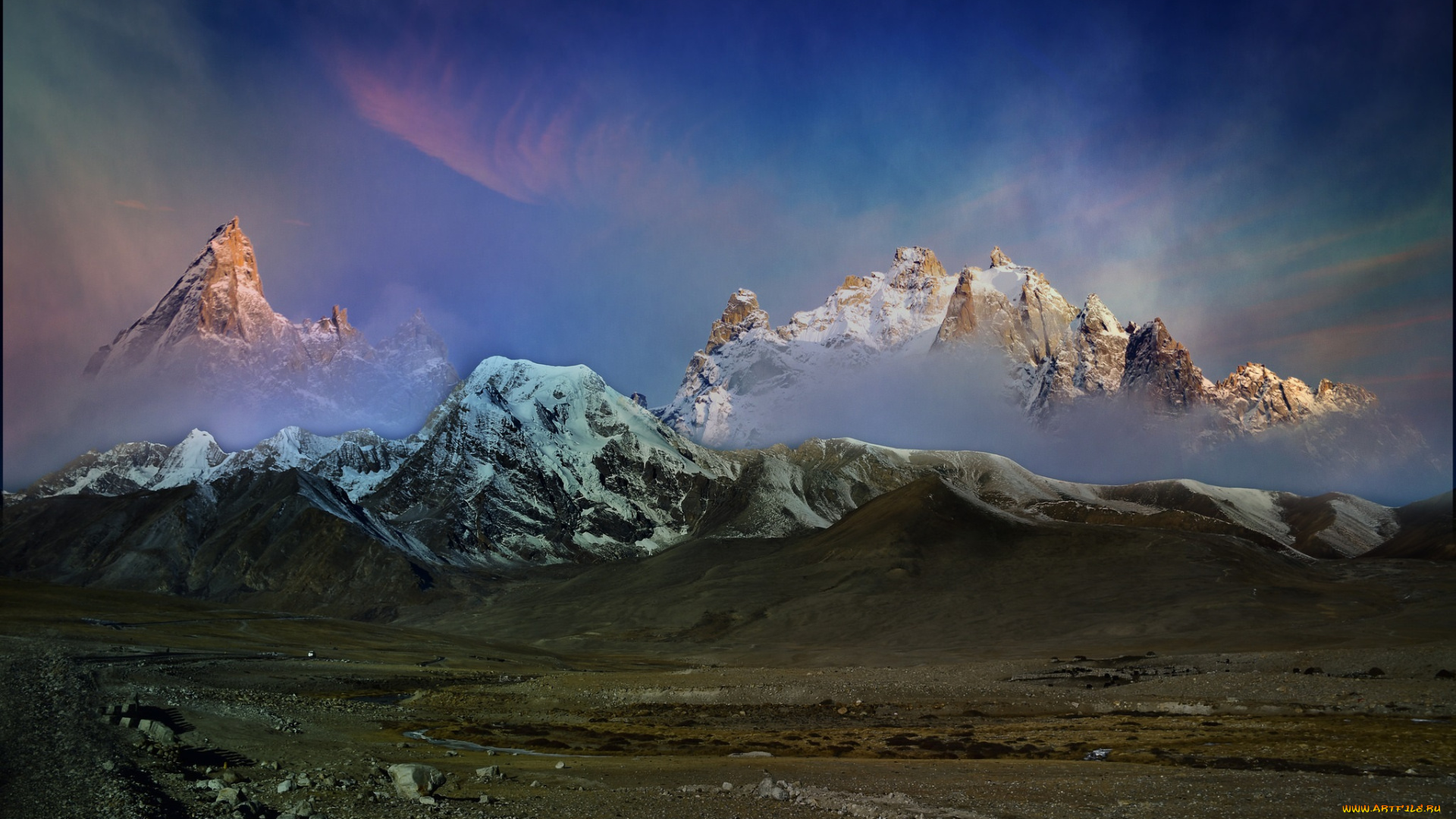 природа, горы, простор