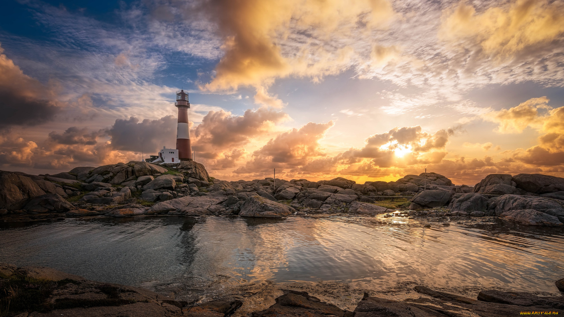 природа, маяки, простор