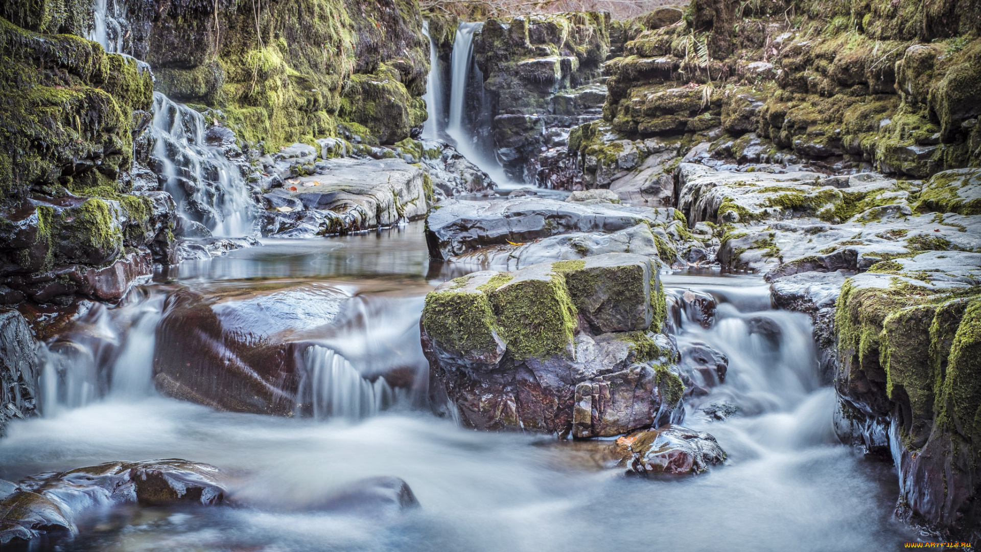 природа, водопады, простор