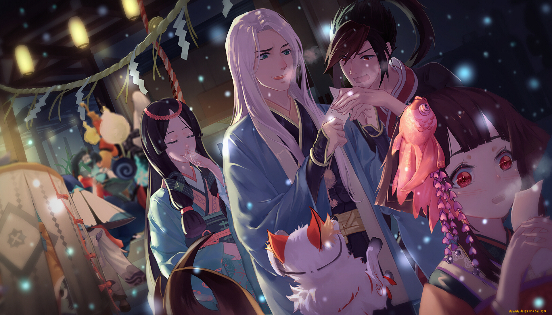 аниме, onmyouji, фестиваль