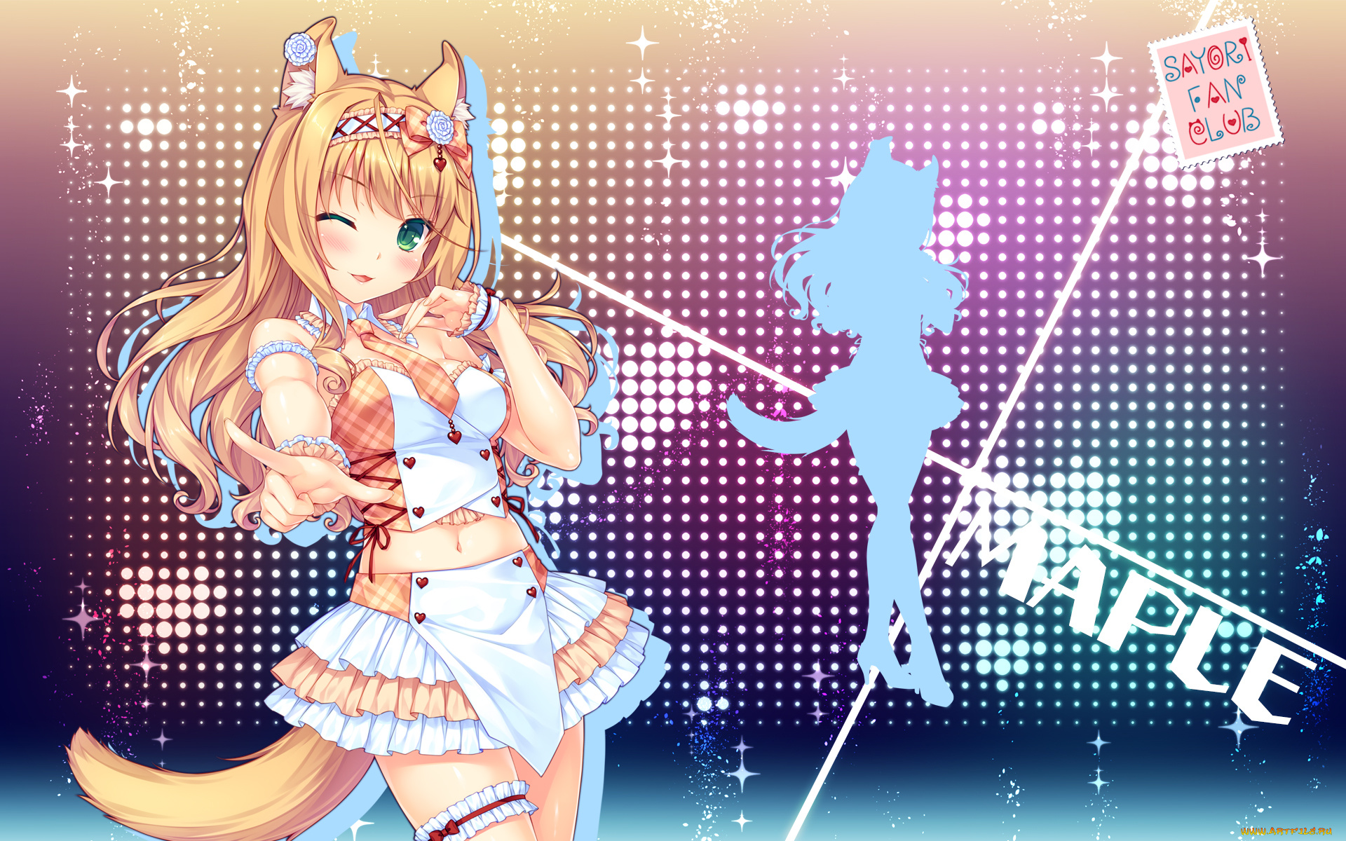аниме, nekopara, maple