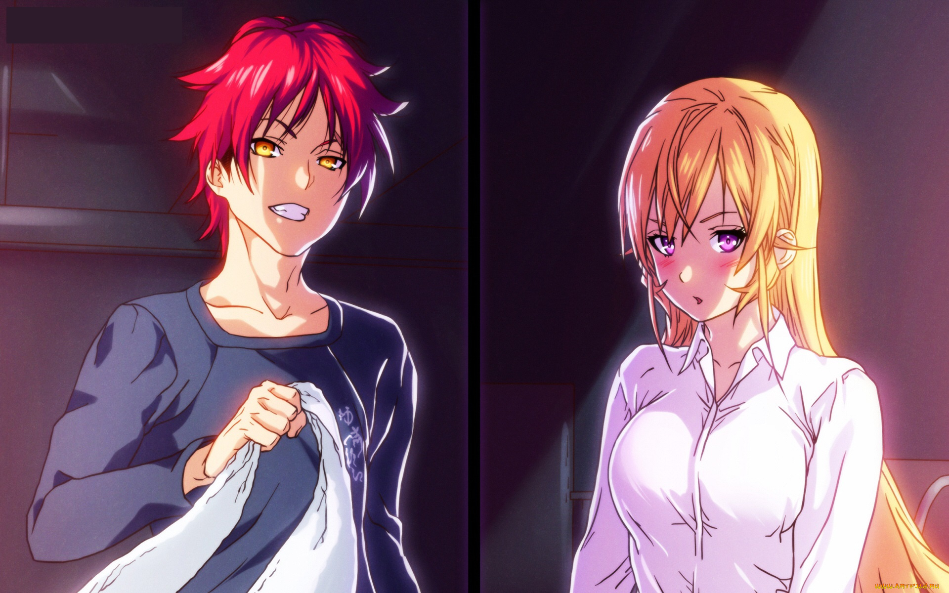 аниме, shokugeki, no, soma, эрина, сома