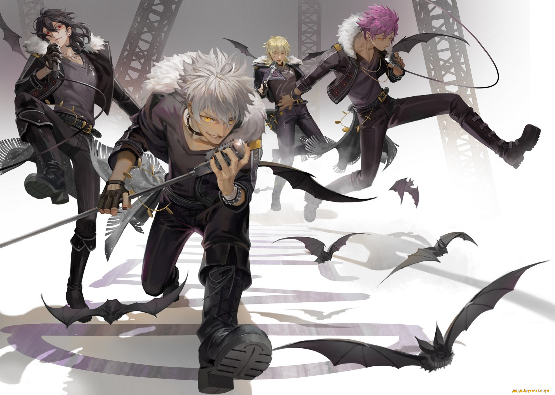 аниме, ensemble, stars, парни