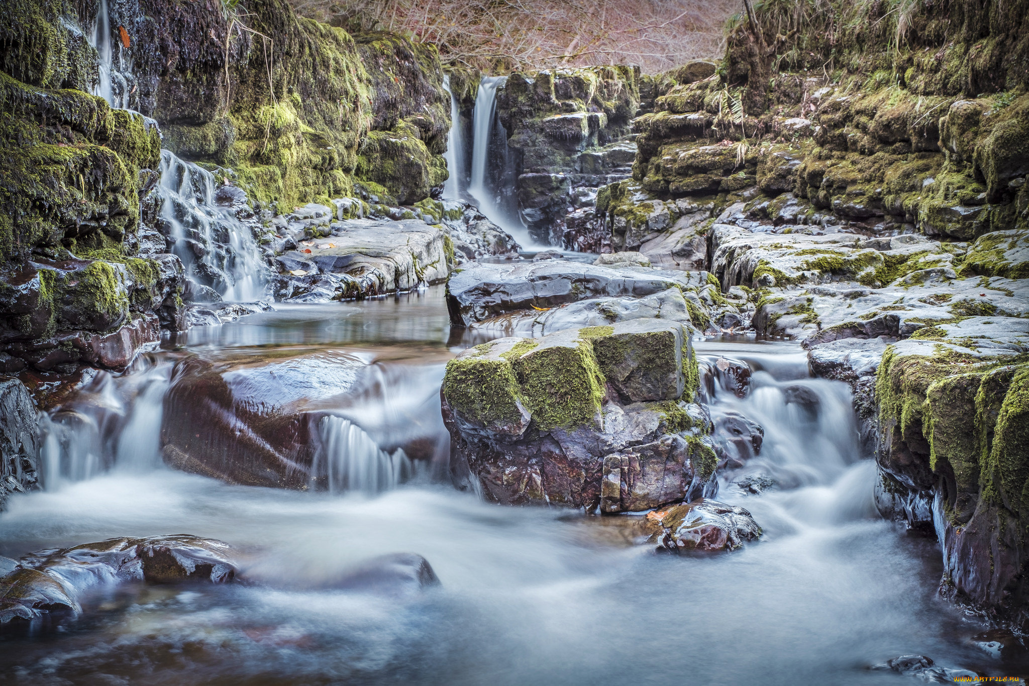 природа, водопады, простор