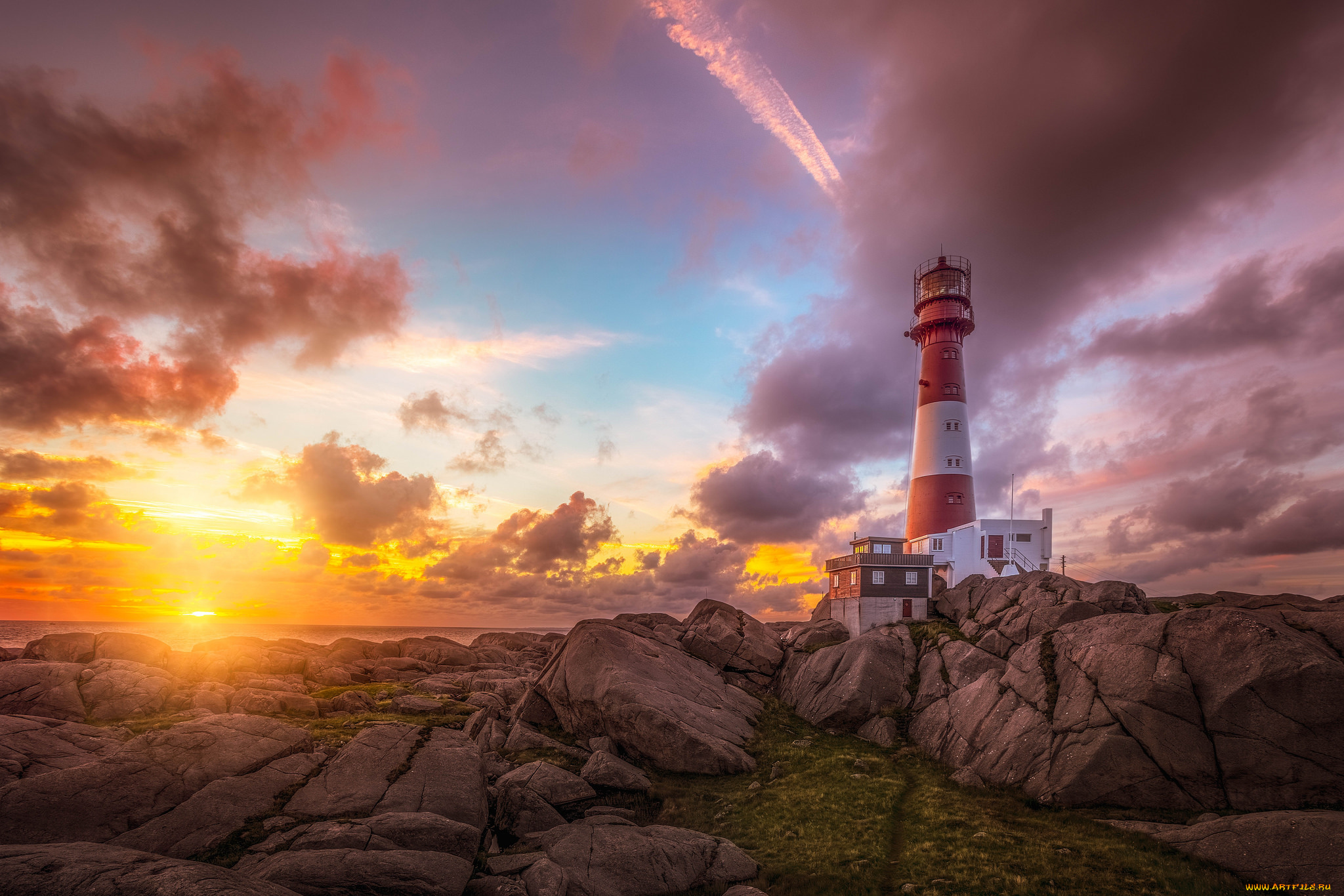 природа, маяки, простор