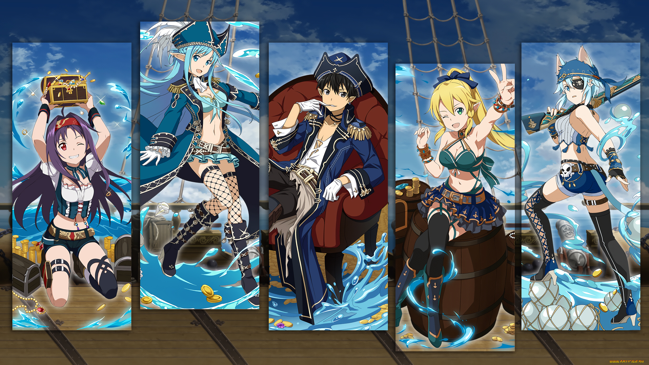 аниме, sword, art, online, мастера, меча, онлайн