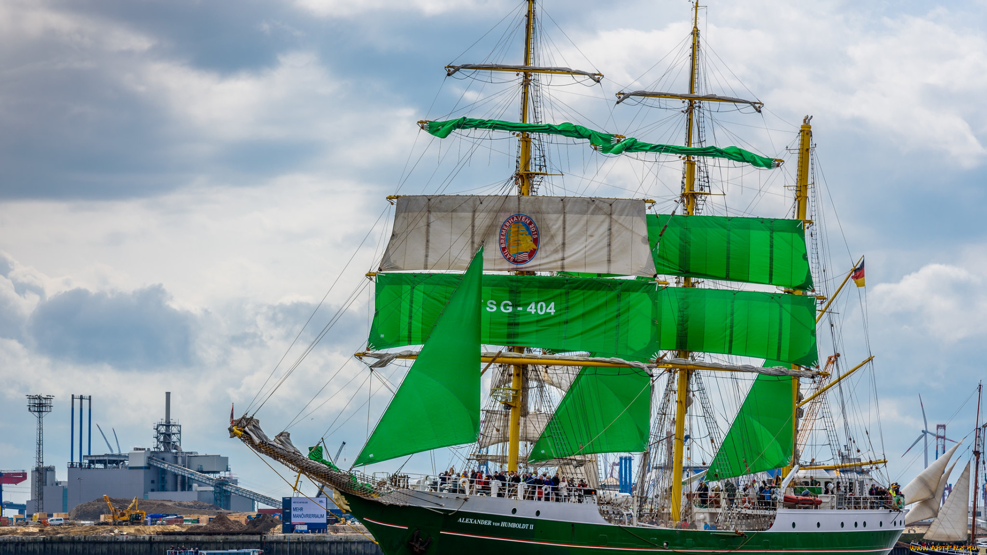 alexander, von, humboldt, ii, корабли, парусники, паруса, мачты