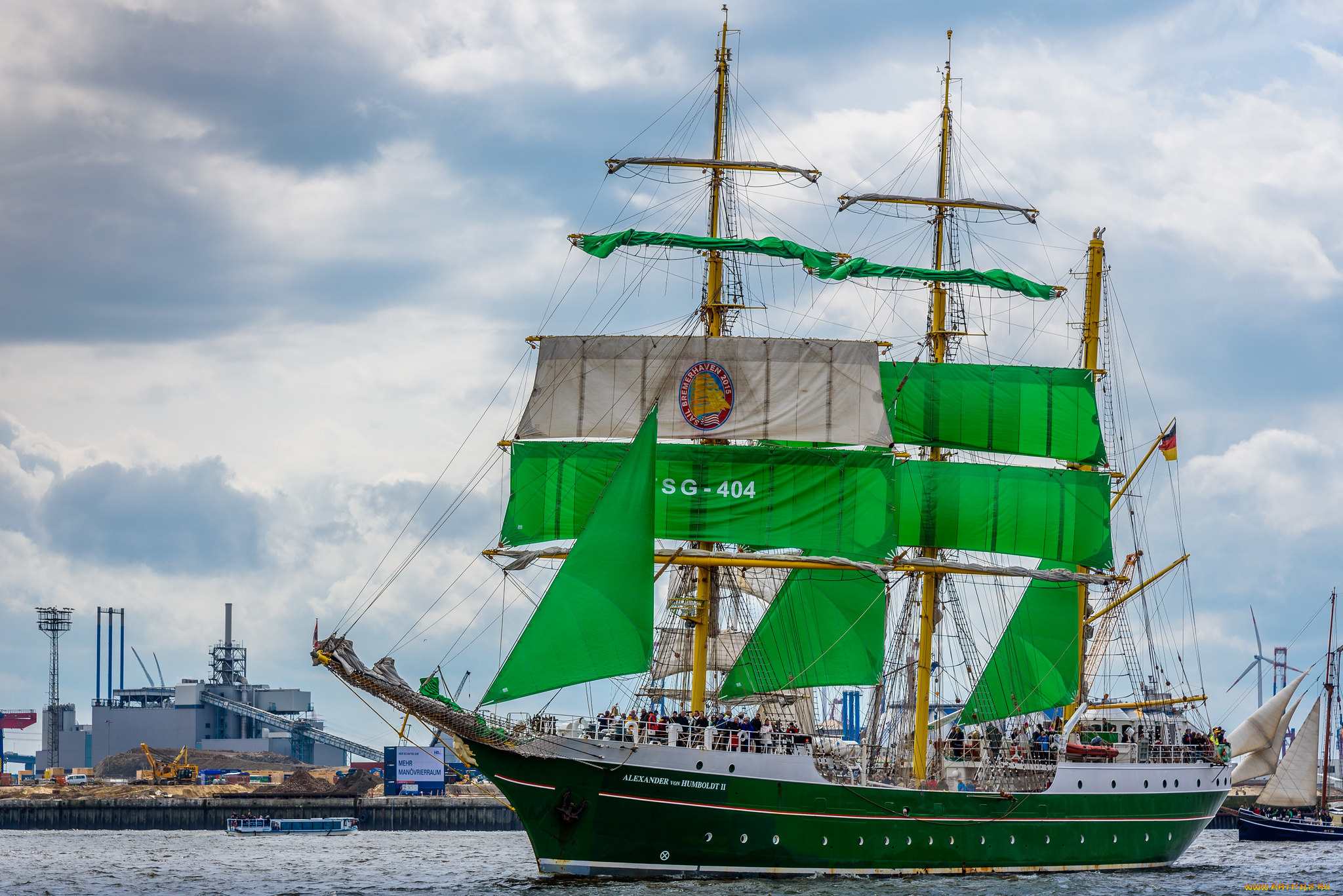 alexander, von, humboldt, ii, корабли, парусники, паруса, мачты