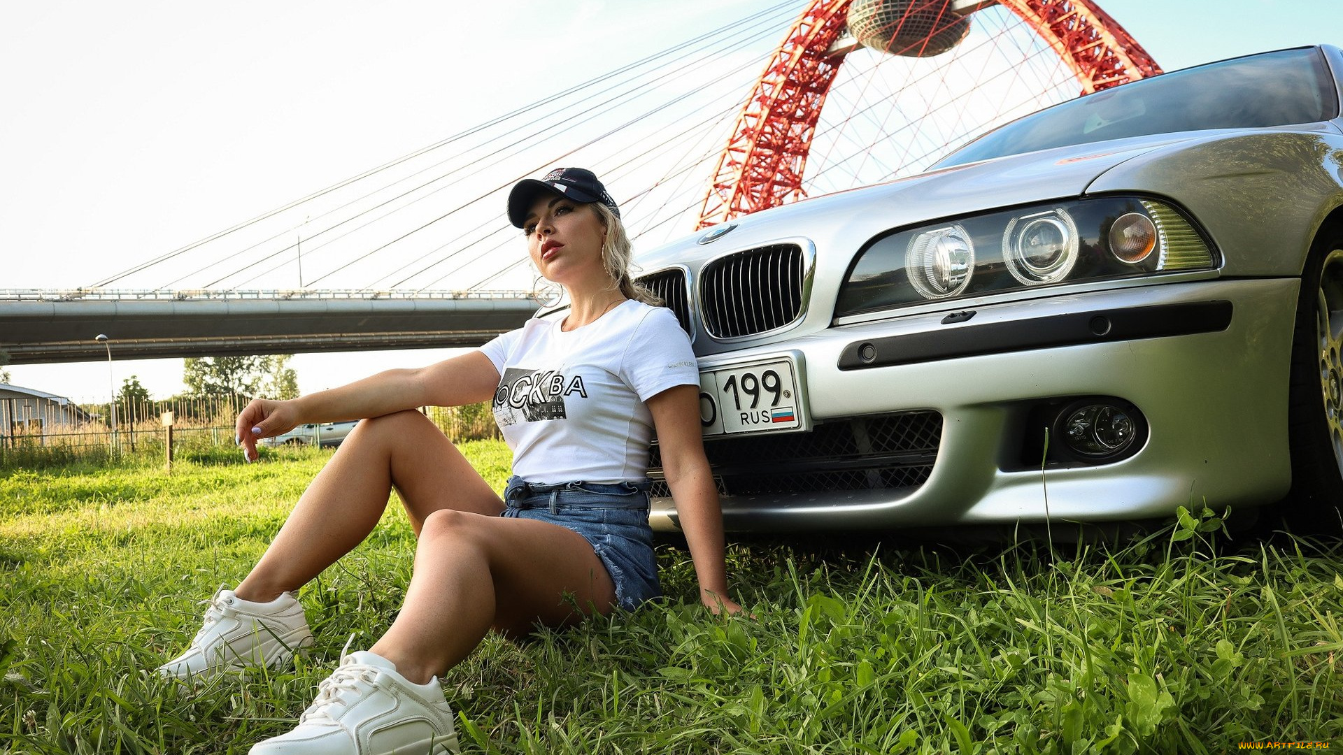 автомобили, -авто, с, девушками, bmw, 5, series