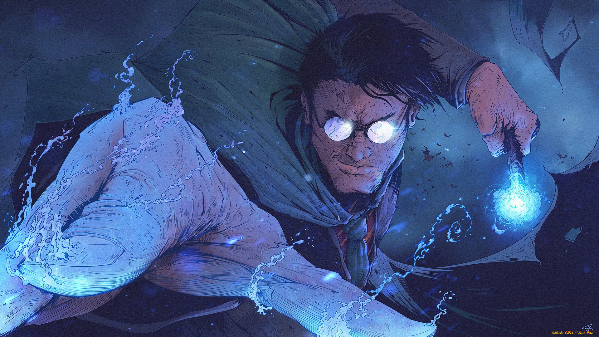 рисованное, кино, , мультфильмы, гарри, поттер, маг, вода