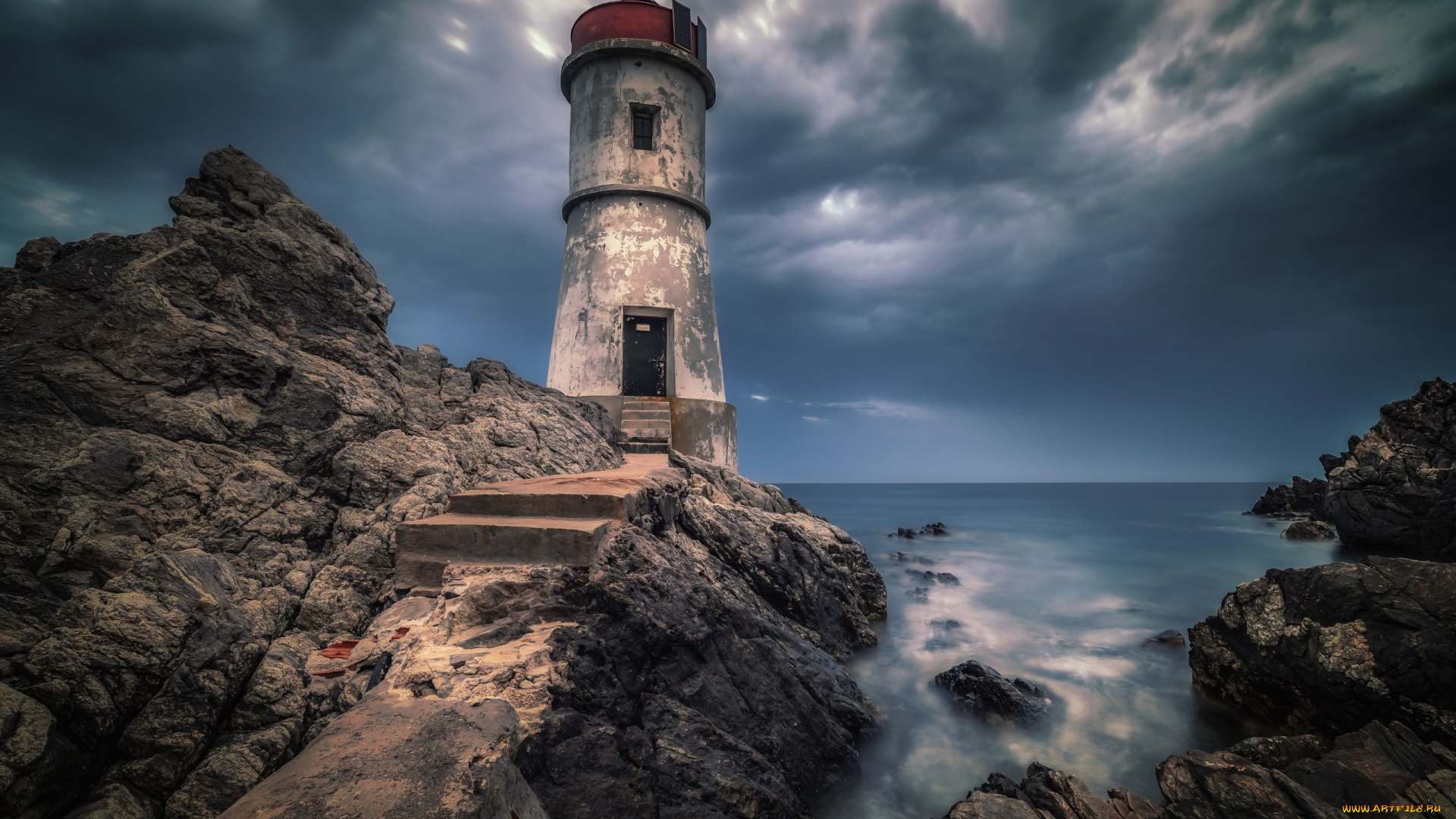 lighthouse, at, porto, cervo, costa, smeralda, sardinia, природа, маяки, lighthouse, at, porto, cervo, costa, smeralda