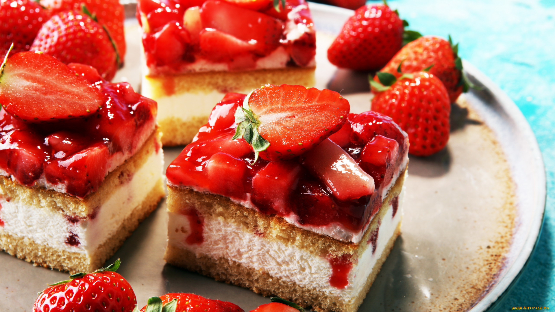 еда, пирожные, , кексы, , печенье, ягоды, клубника