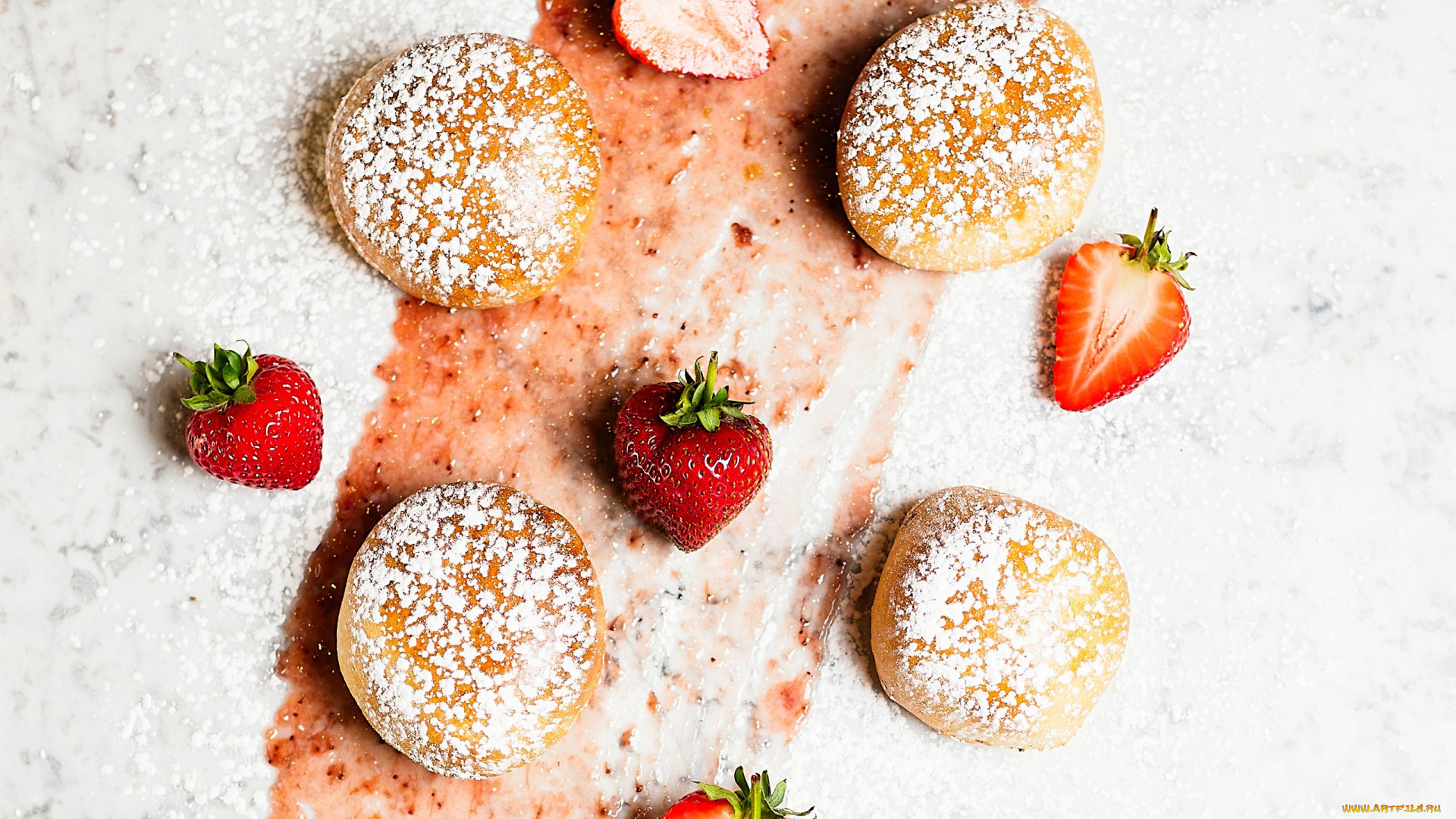 еда, пирожные, , кексы, , печенье, ягоды, печенье, лакомство, клубника