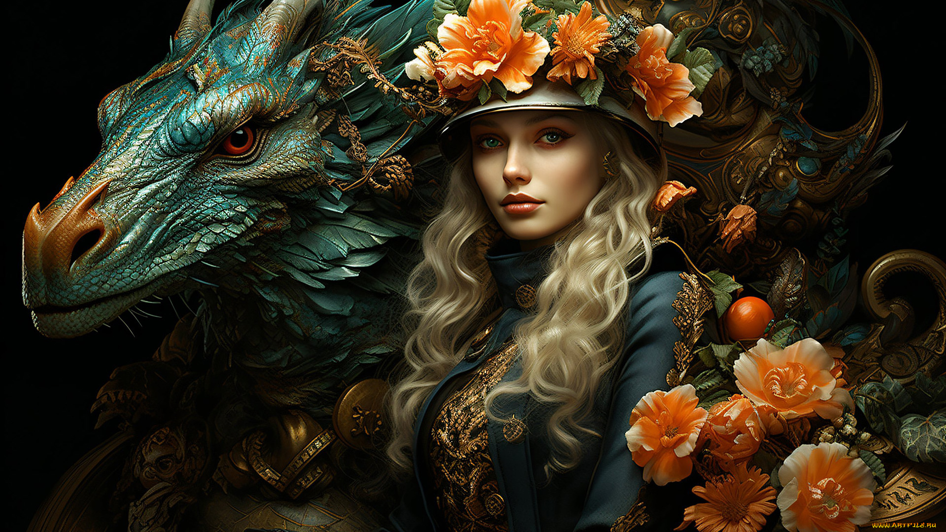 фэнтези, красавицы, и, чудовища, нейросети, графика, нейроарт, ai, art, нейронные, сети, рисунки, нейро, искусство