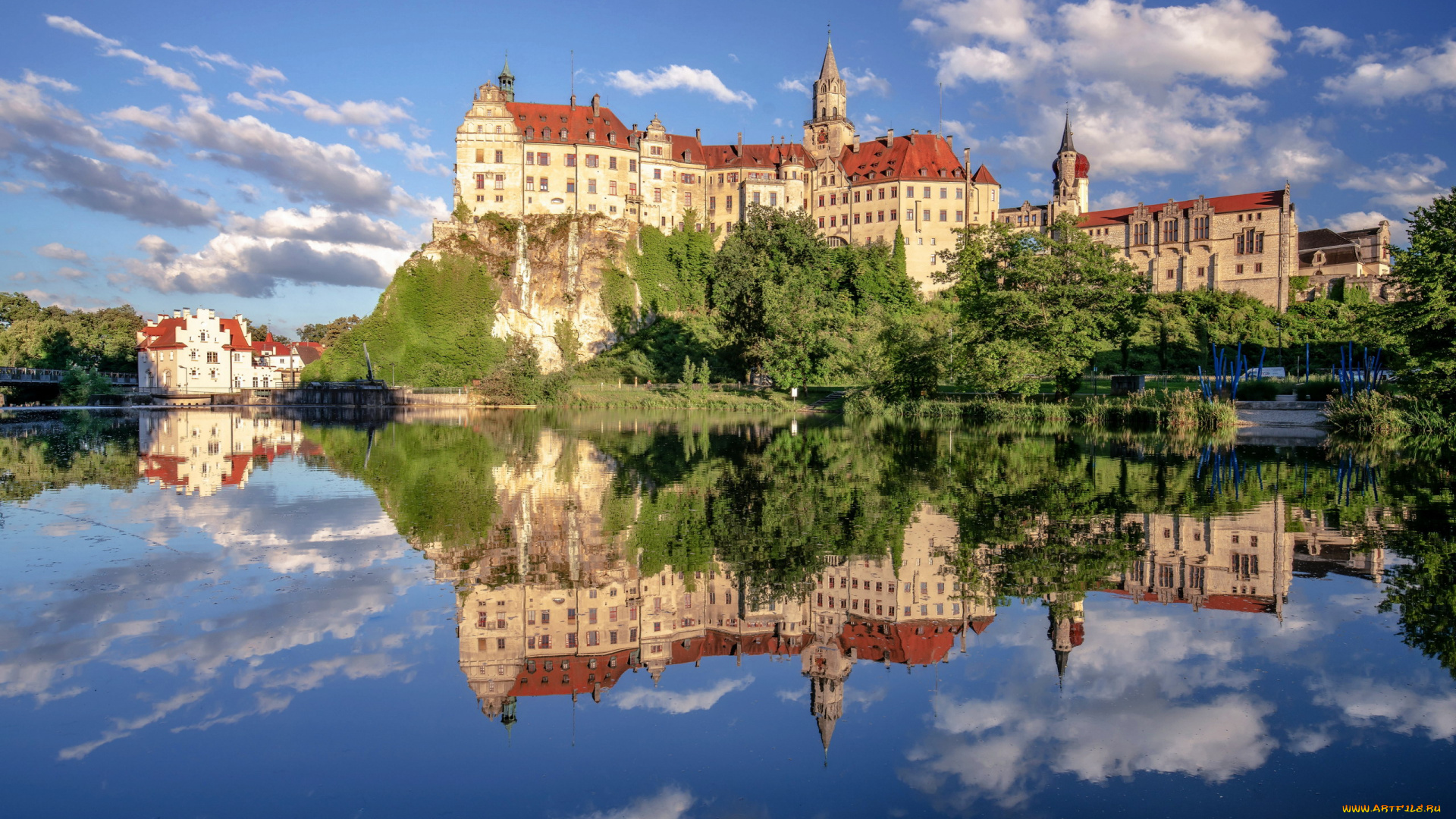 sigmaringen, castle, germany, города, замки, германии, sigmaringen, castle