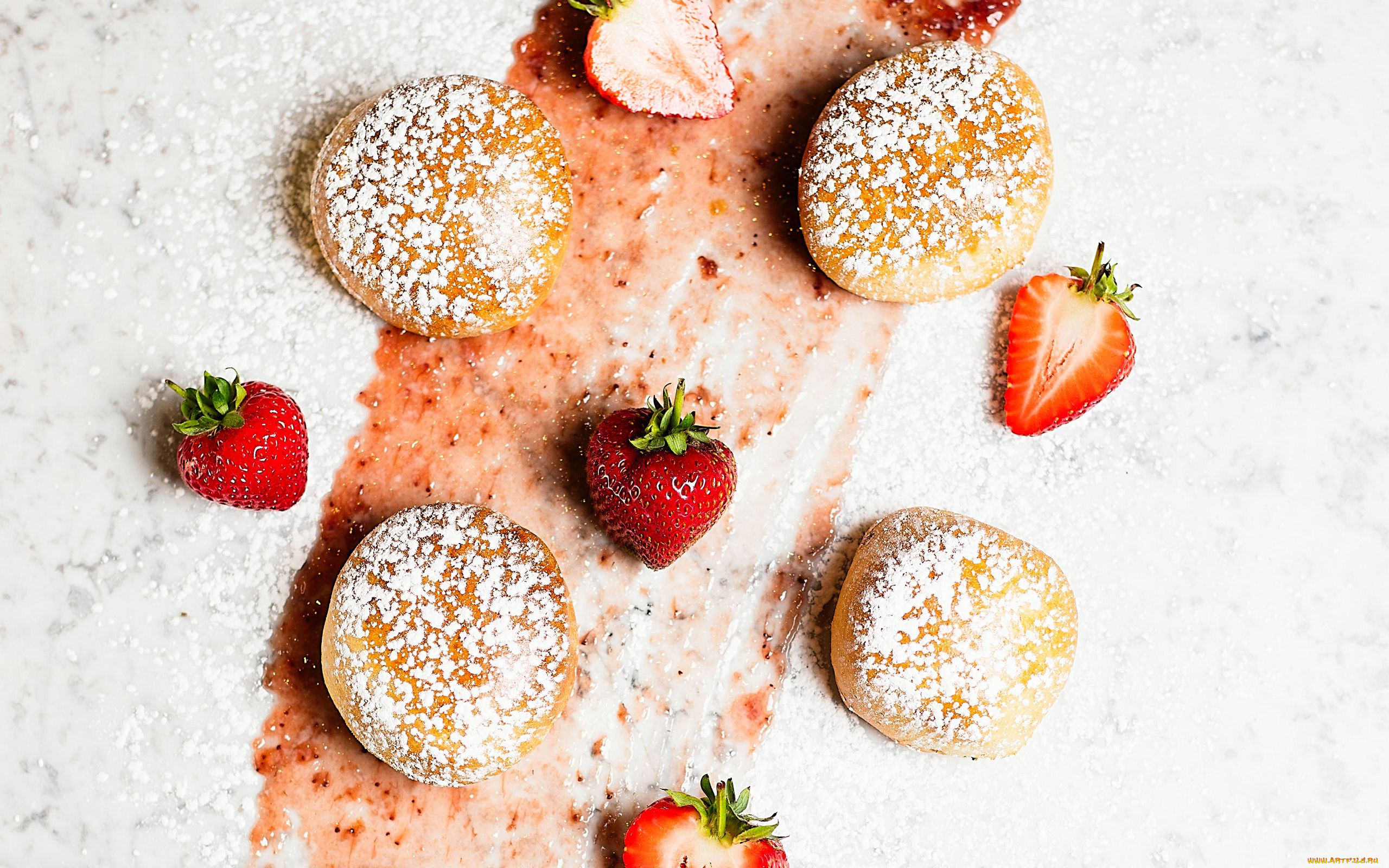 еда, пирожные, , кексы, , печенье, ягоды, печенье, лакомство, клубника