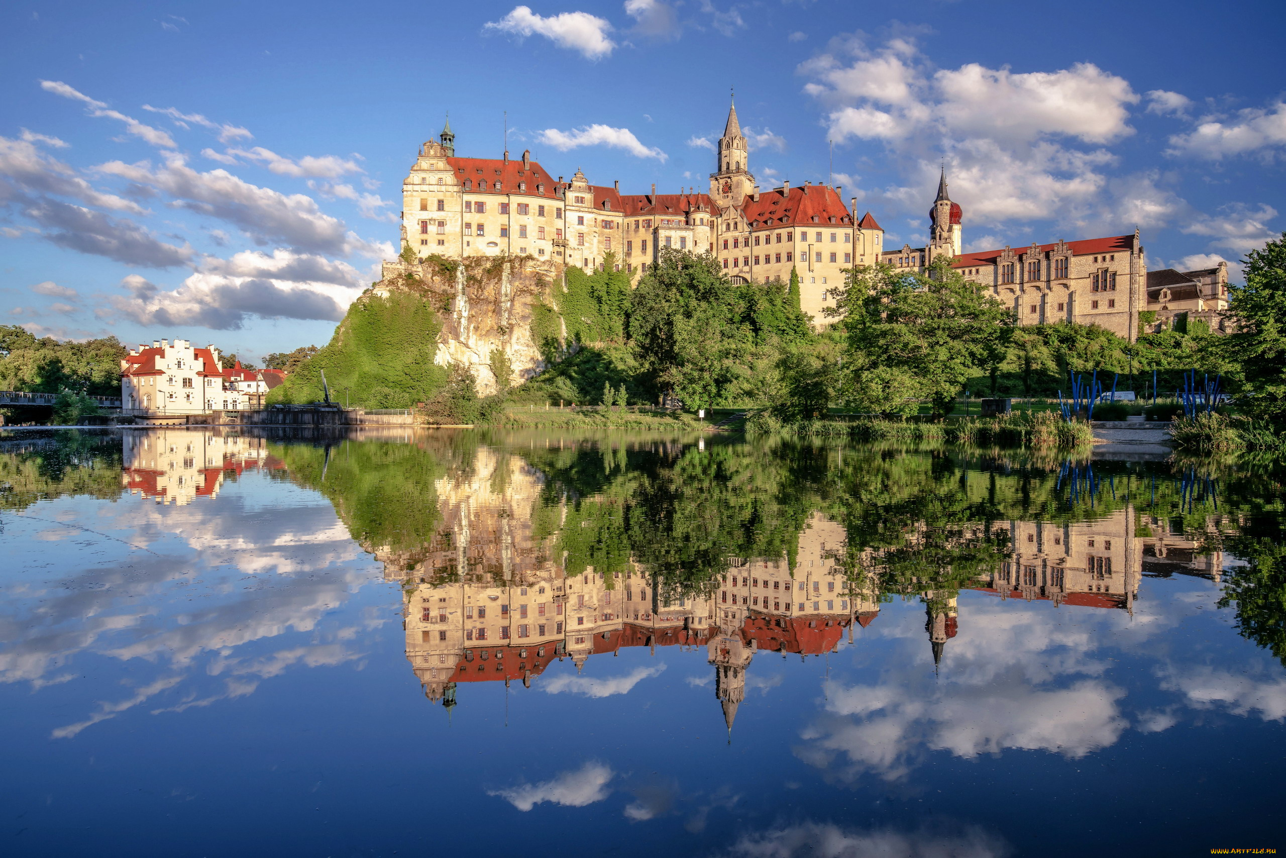 sigmaringen, castle, germany, города, замки, германии, sigmaringen, castle