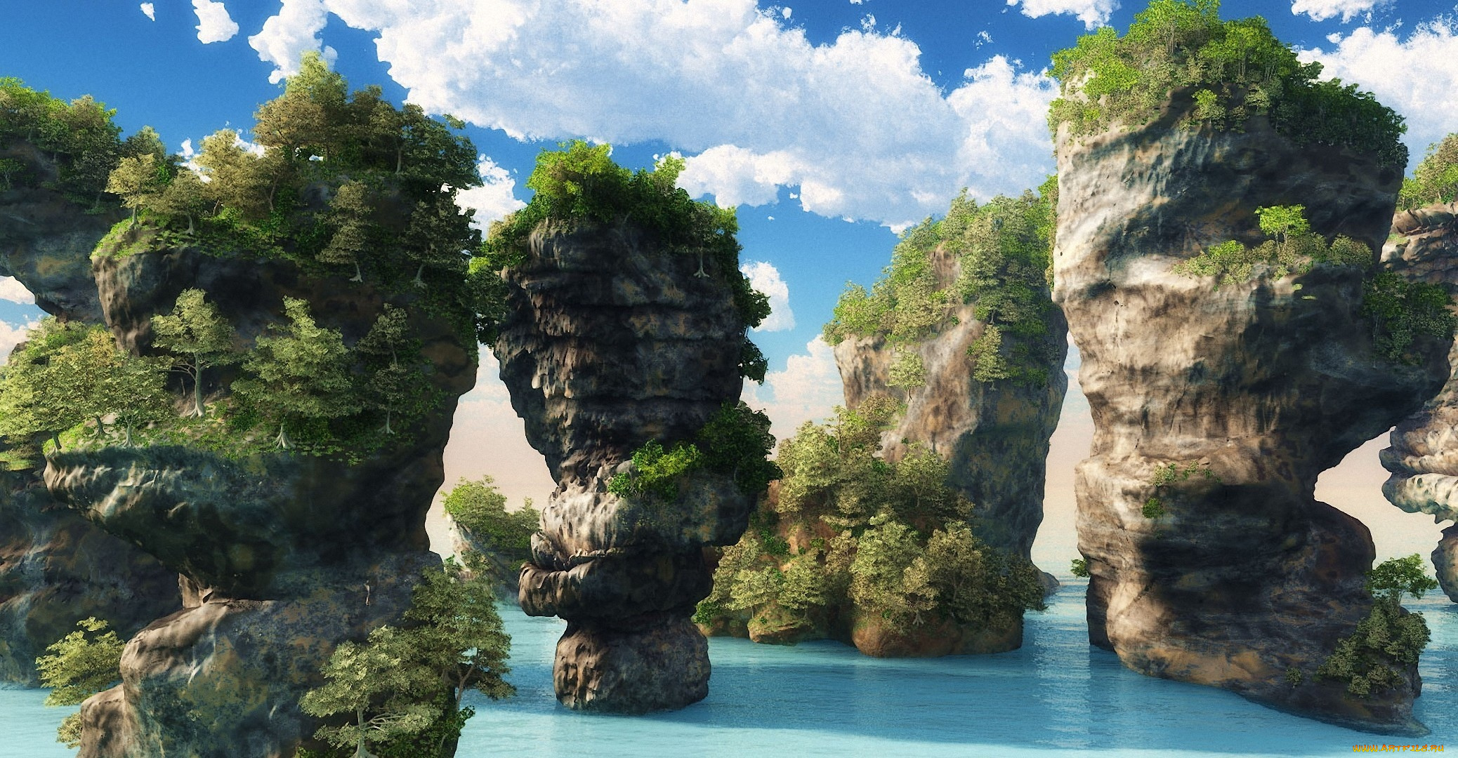 3д, графика, природа, , nature, пейзаж