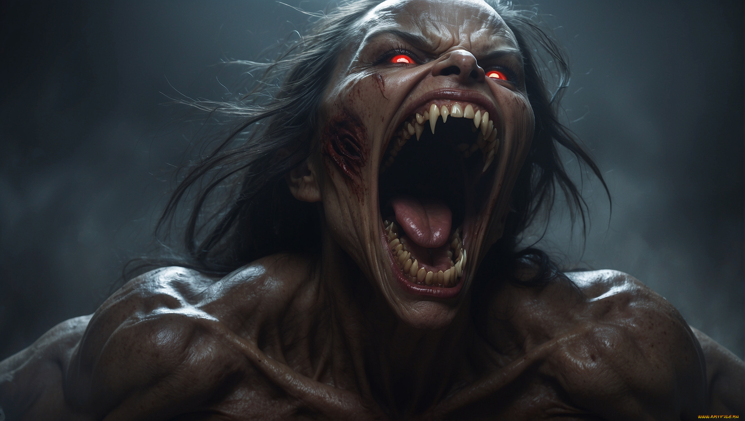 3д, графика, ужас, , horror, монстр