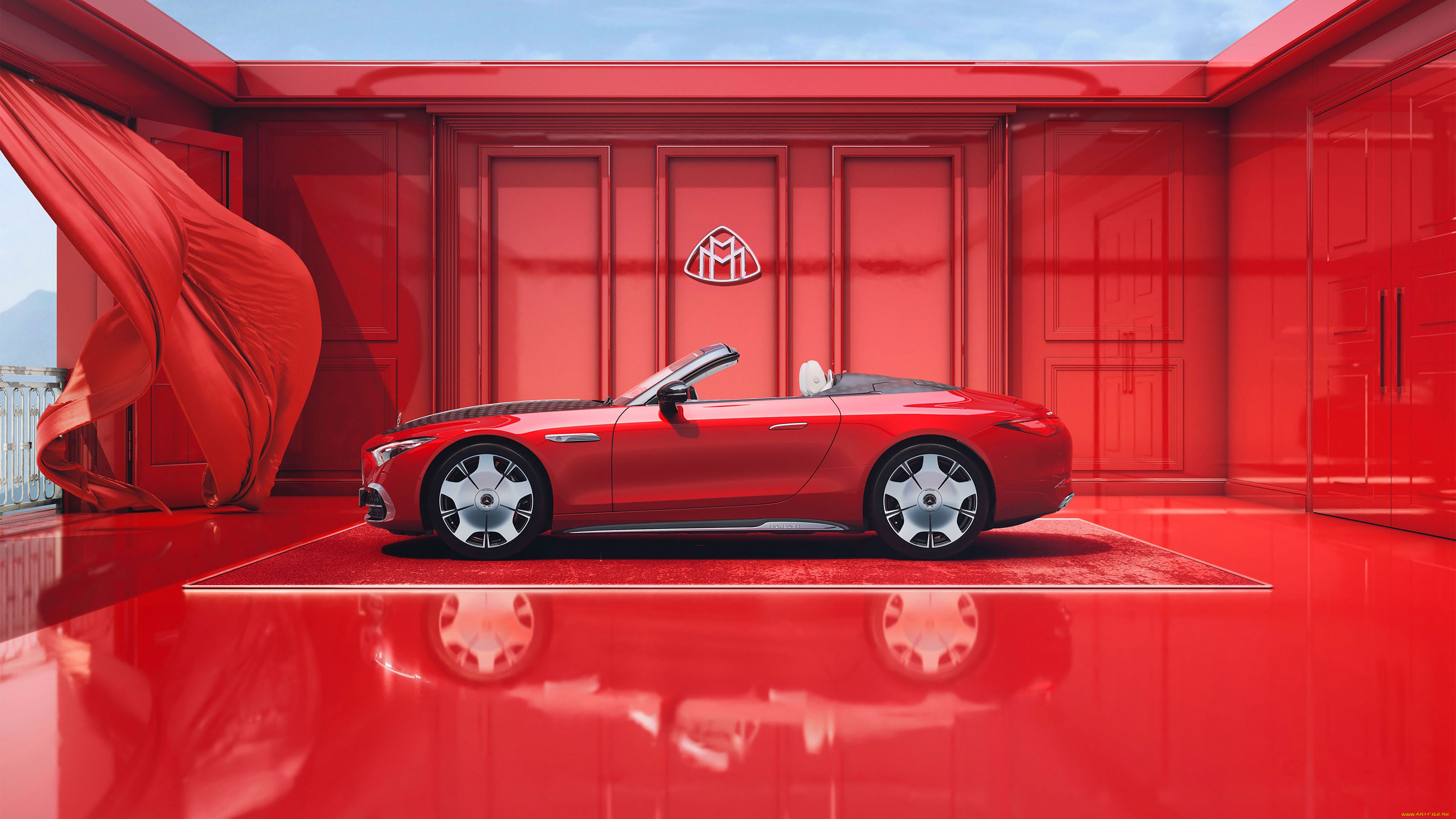 автомобили, mercedes-benz, maybach, sl-680, monogram, series, 2024