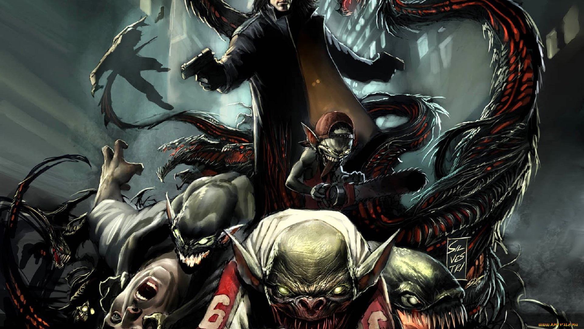 видео, игры, the, darkness, персонажи, оружие, монстры