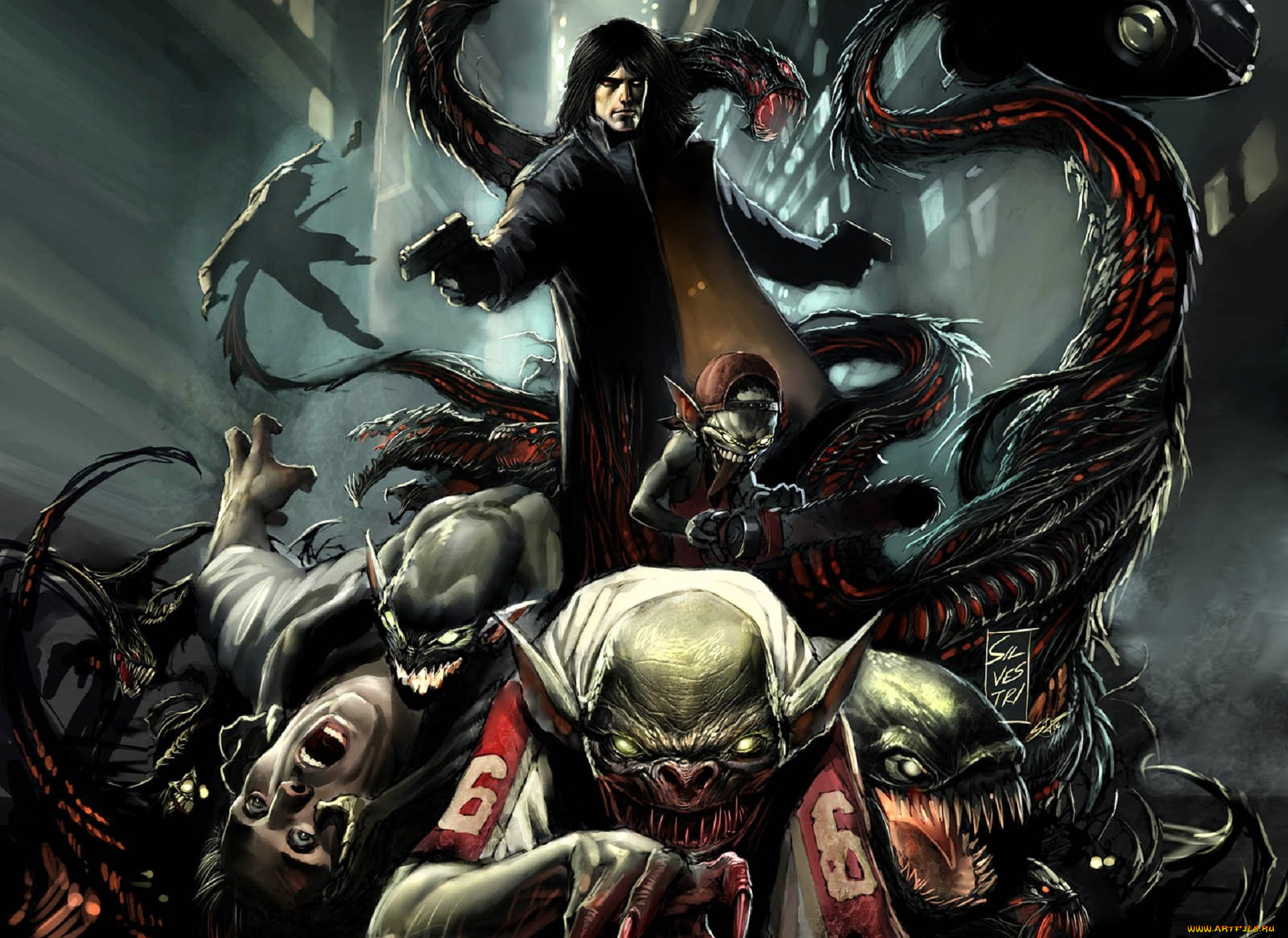 видео, игры, the, darkness, персонажи, оружие, монстры