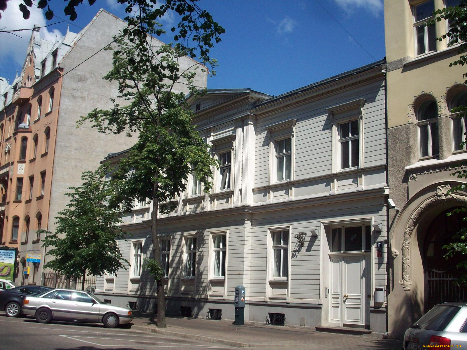 деревянная, рига, города, латвия