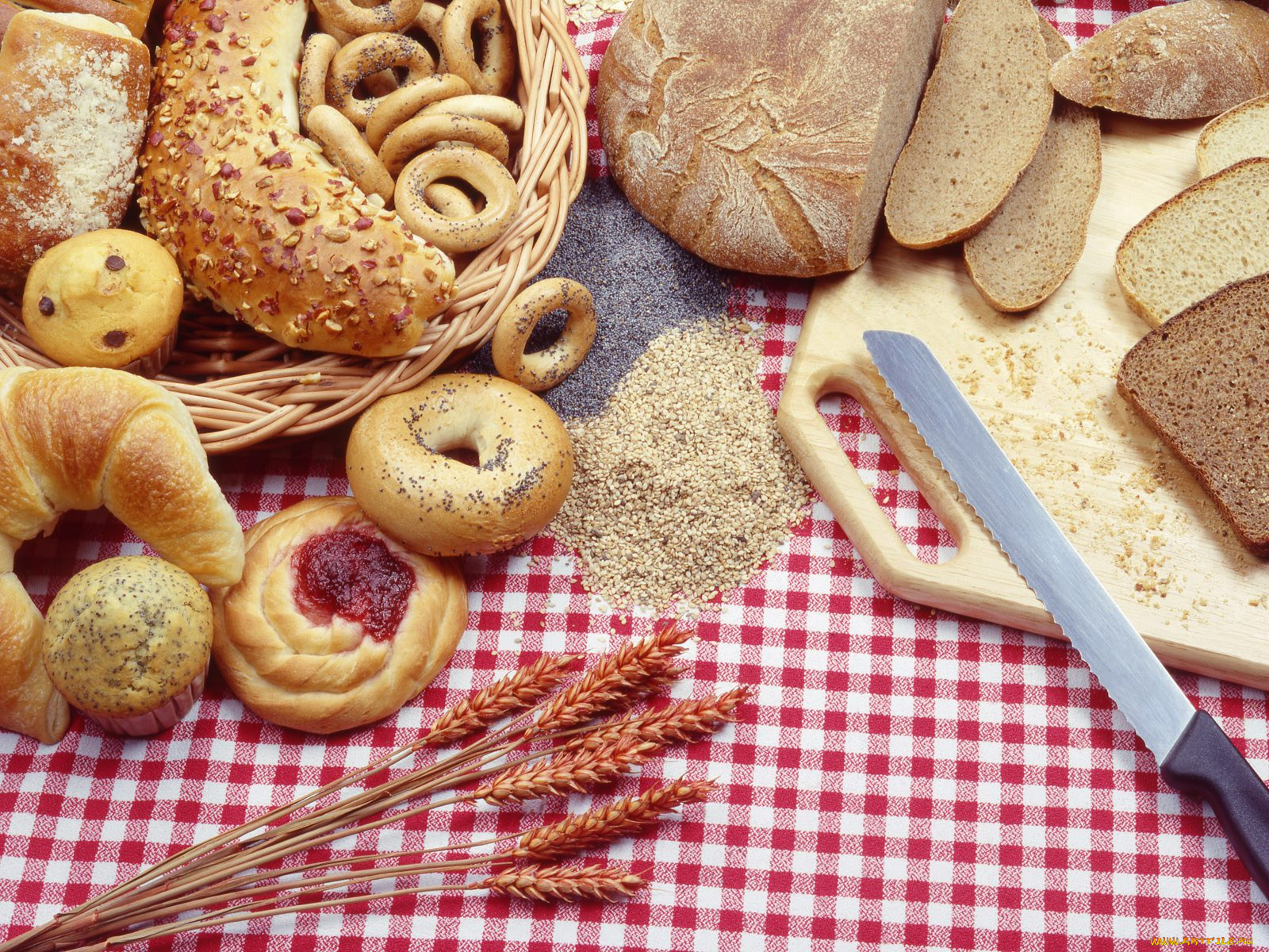 еда, хлеб, выпечка