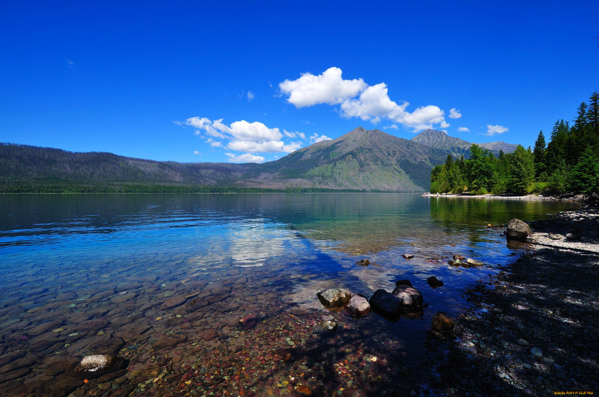 природа, реки, озера, горы, озеро, пейзаж