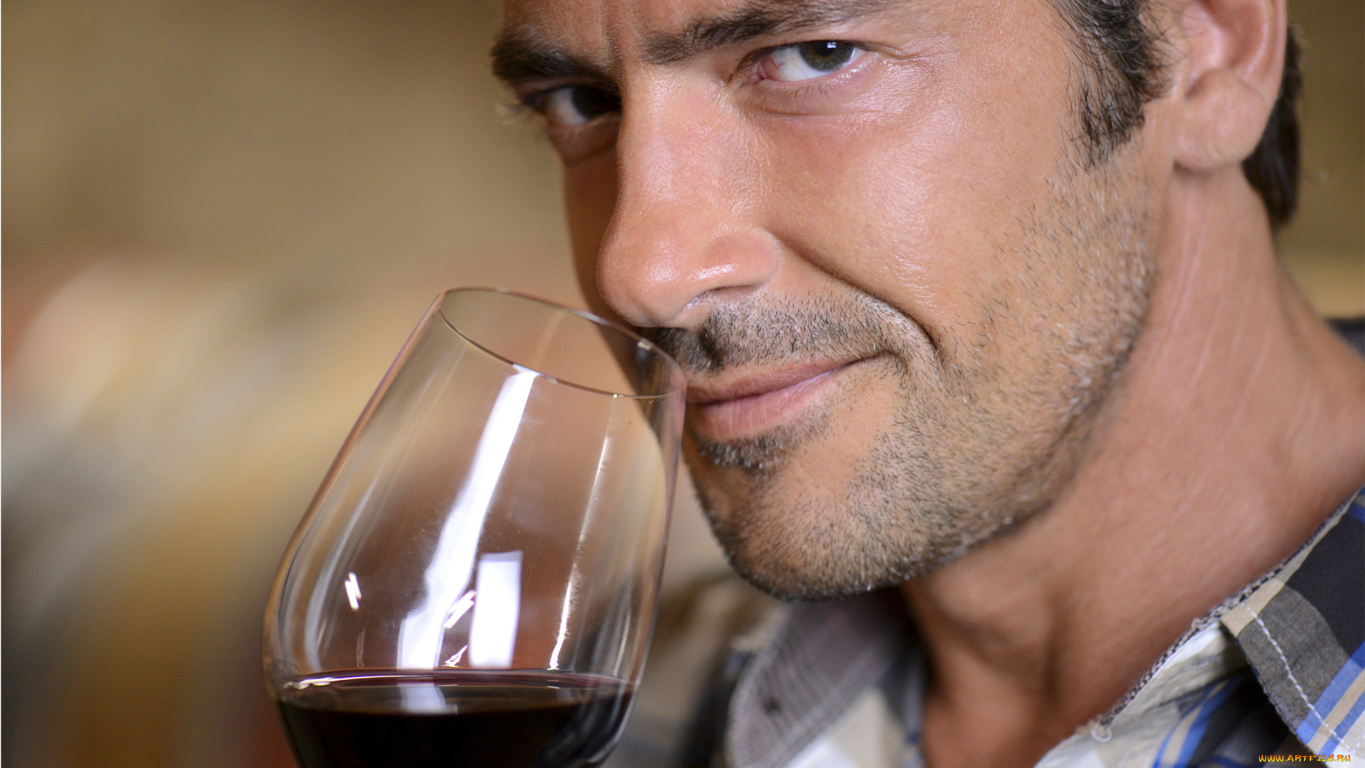 мужчины, unsort, бокал, вино, щетина
