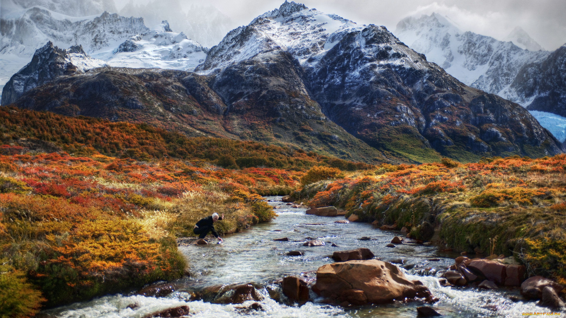 природа, реки, озера, патагония