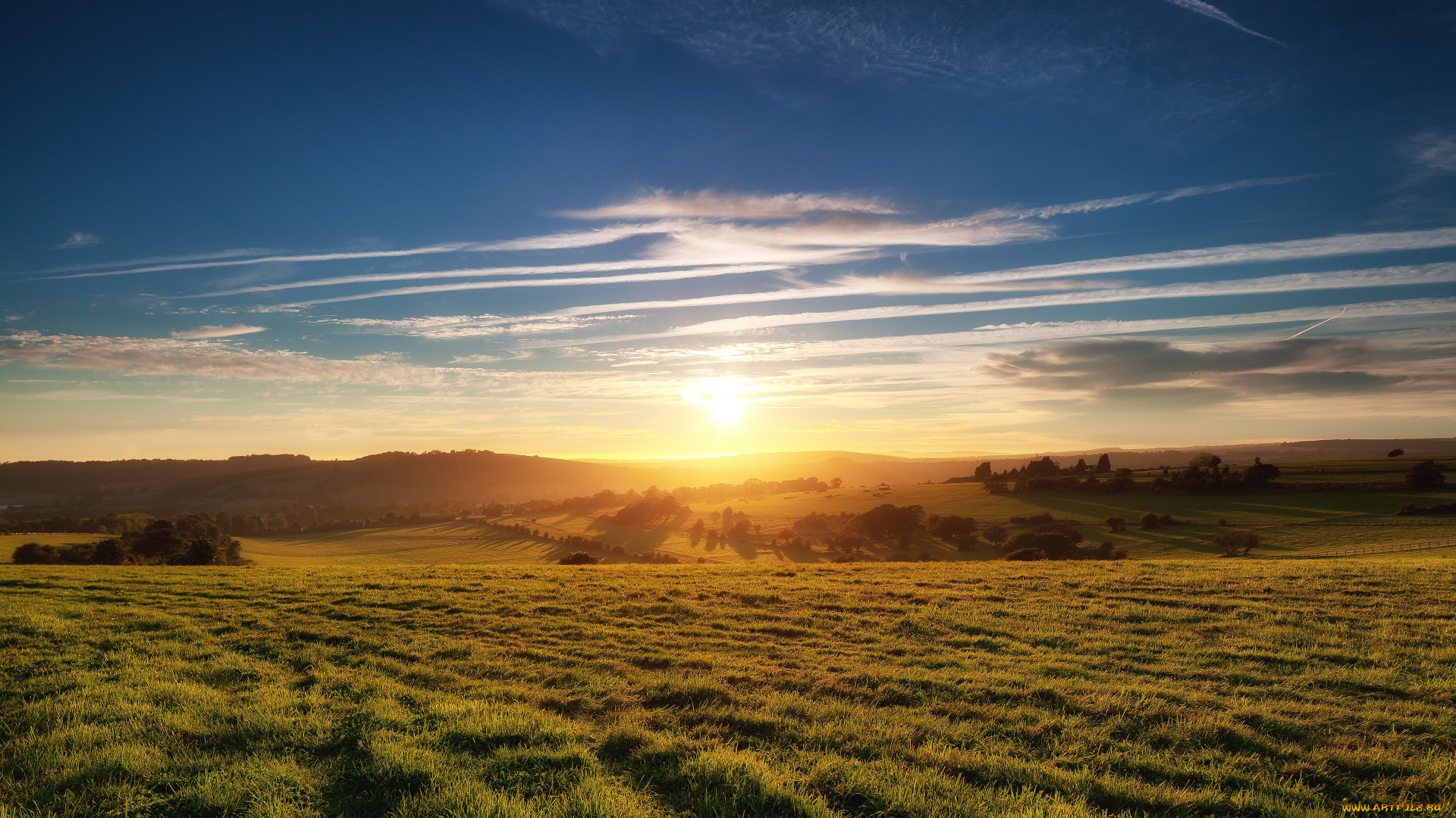 природа, восходы, закаты, поля, закат, простор, раздолье, пейзаж