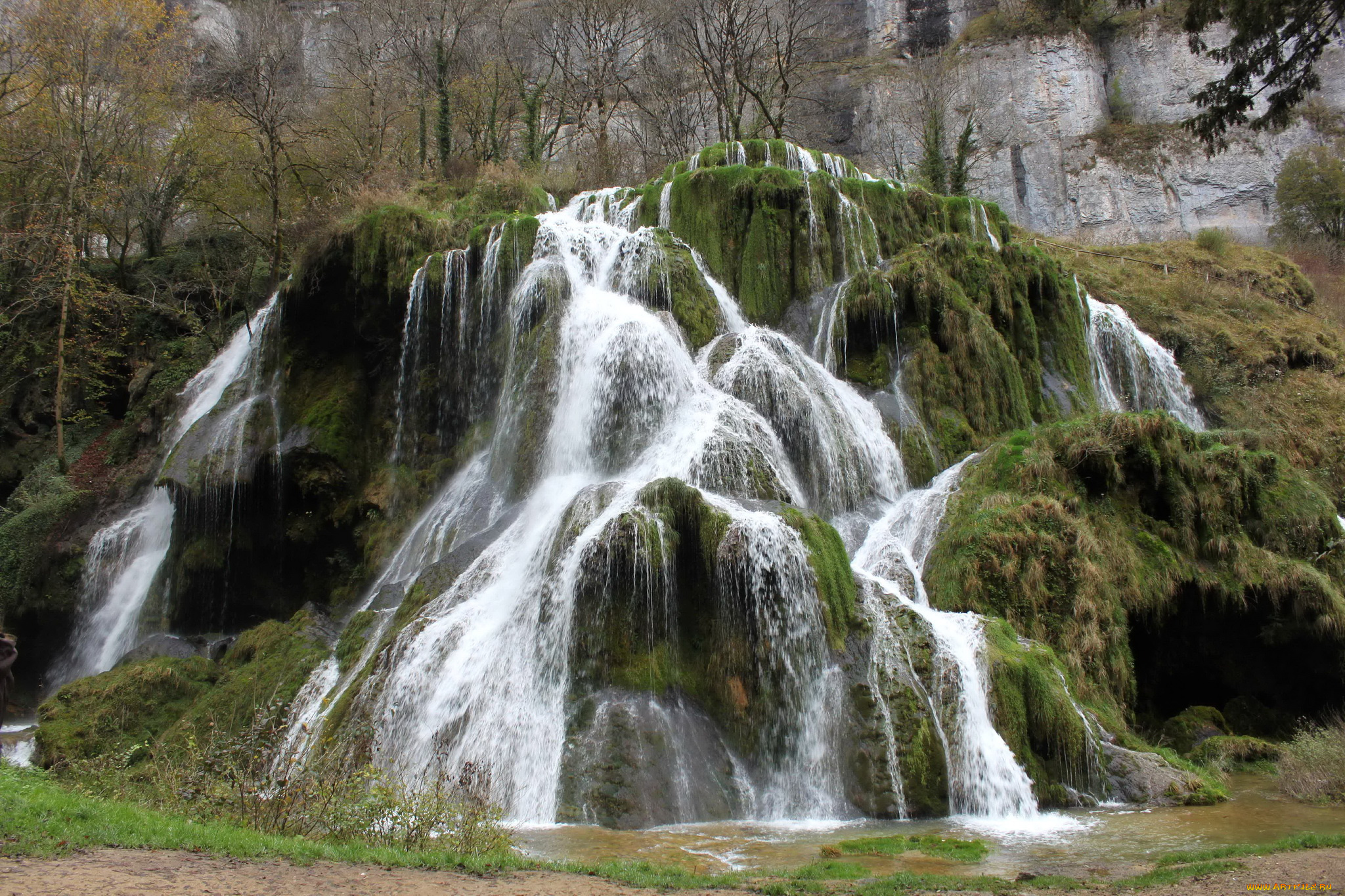 cascade, des, tufs, франция, природа, водопады, водопад, лес