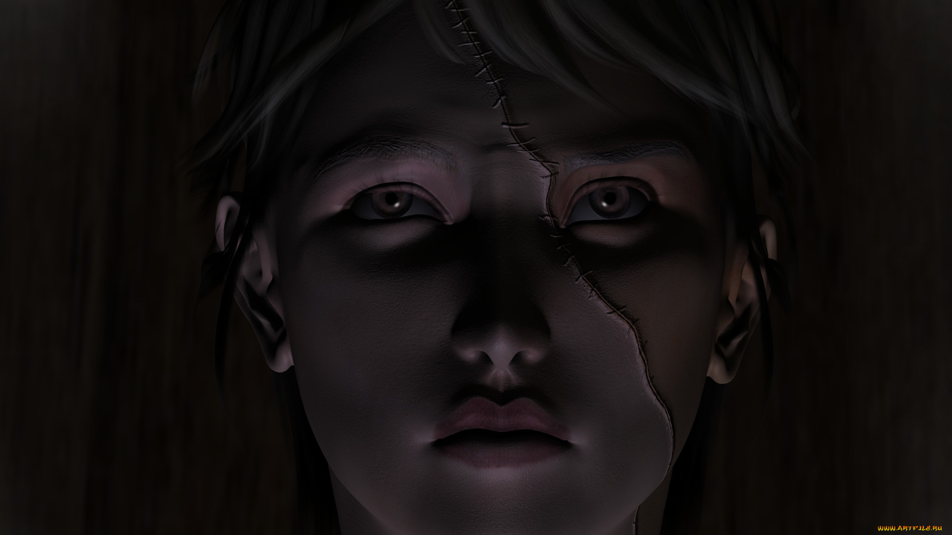 3д, графика, существа, , creatures, лицо, девушка, взгляд