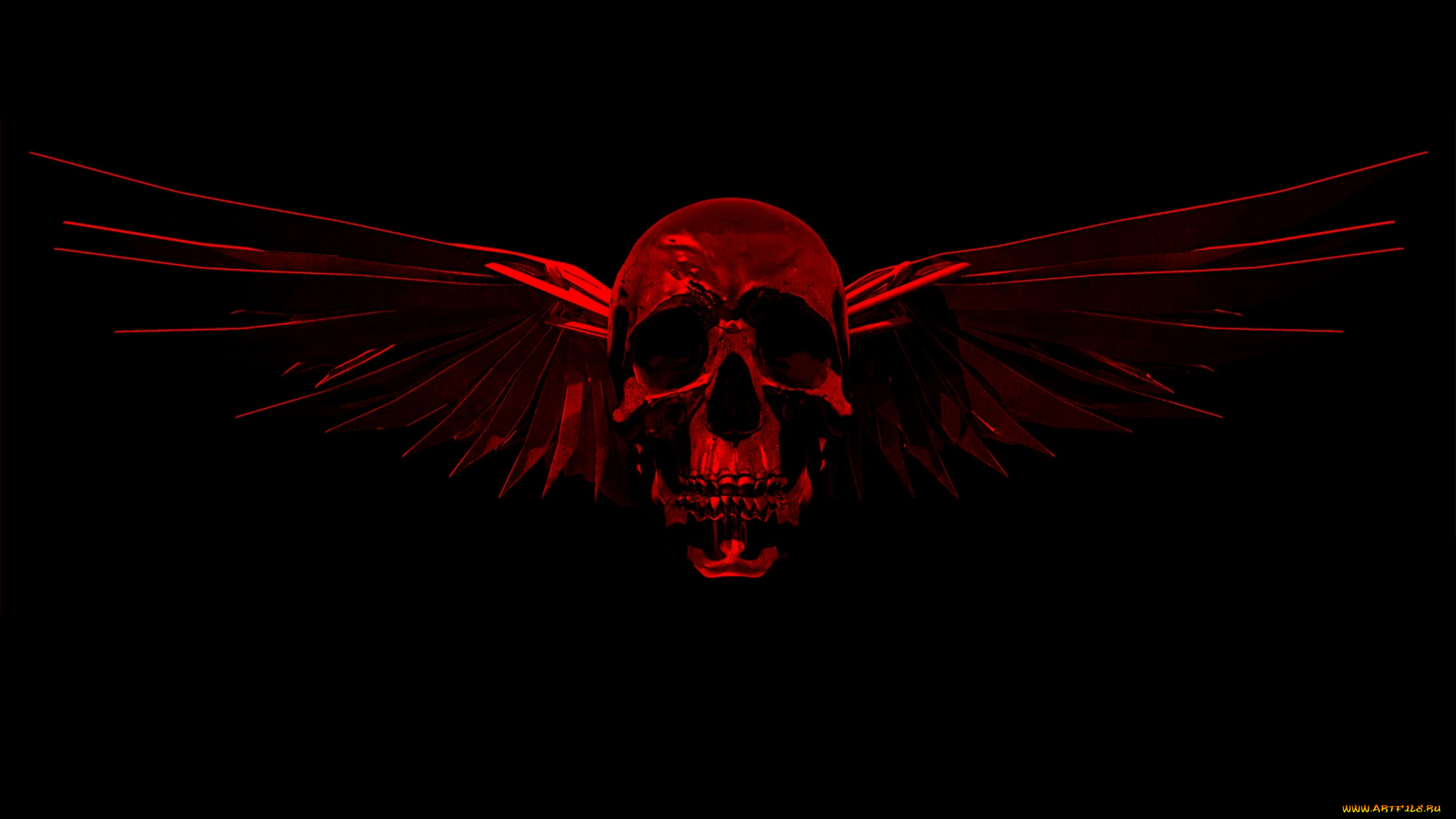 3д, графика, ужас, , horror, фон, череп