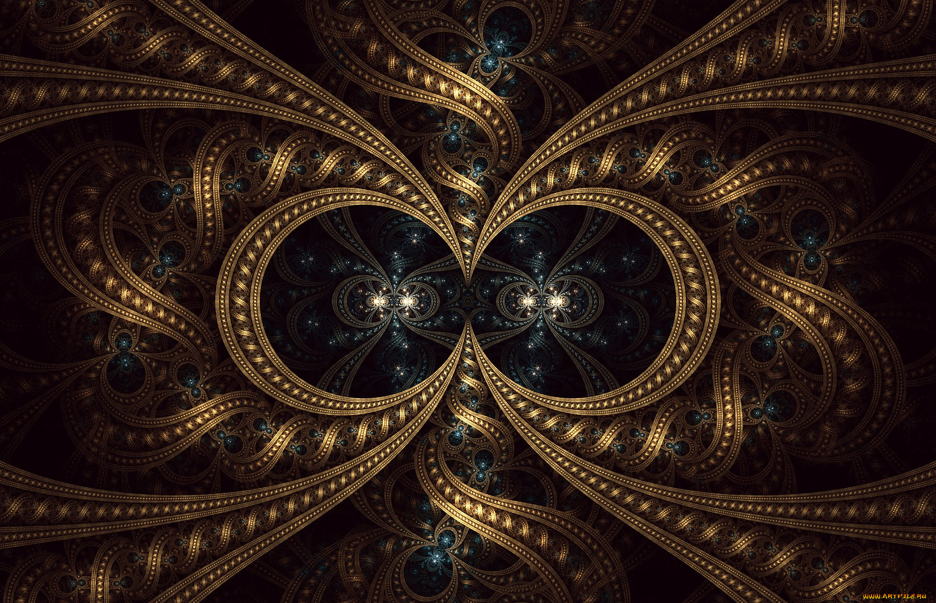 3д, графика, фракталы, , fractal, узор, цвета, фон