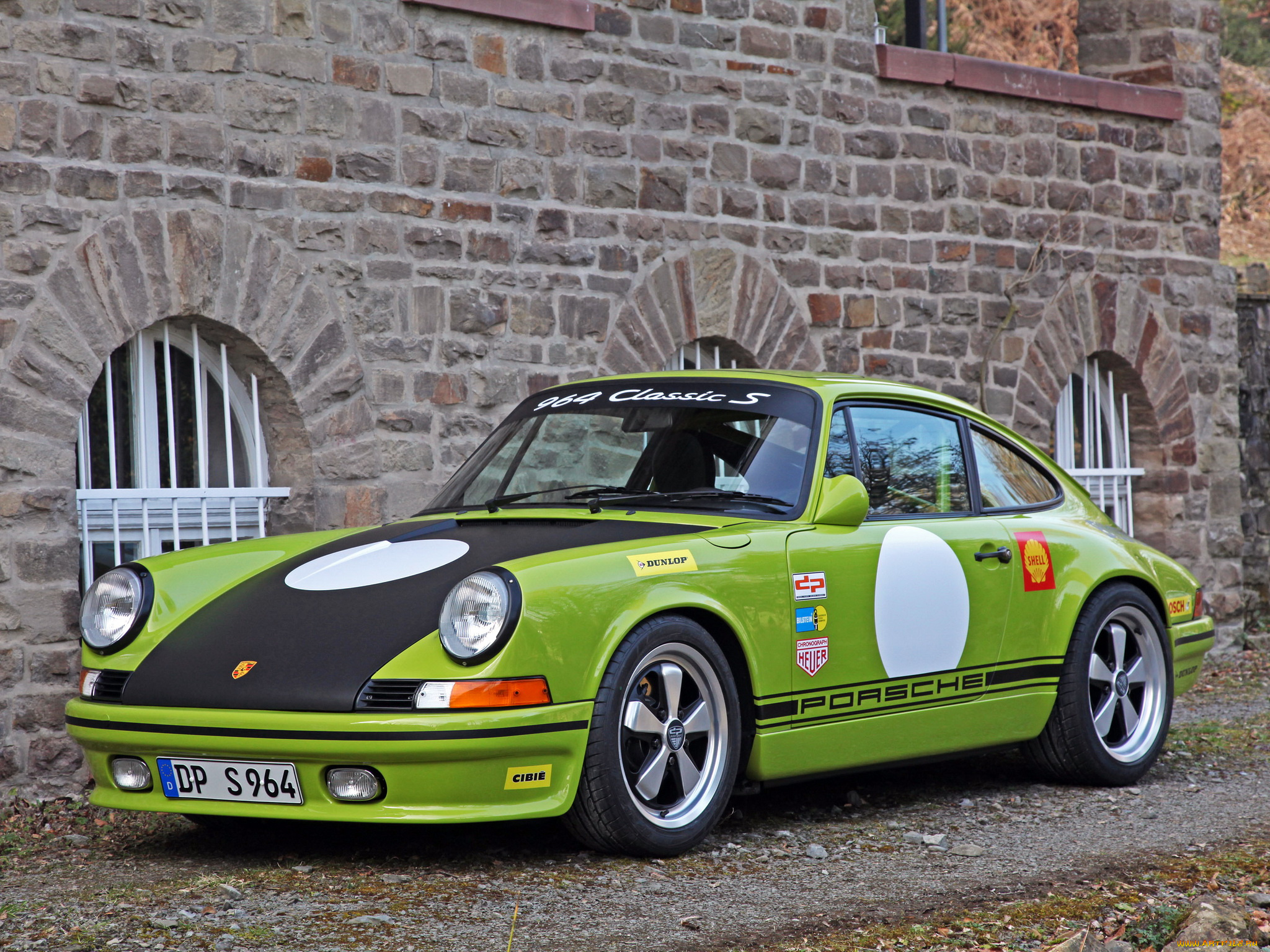 автомобили, porsche, зеленый, 2014г, classic, s, 964, dp964, motorsport, dp