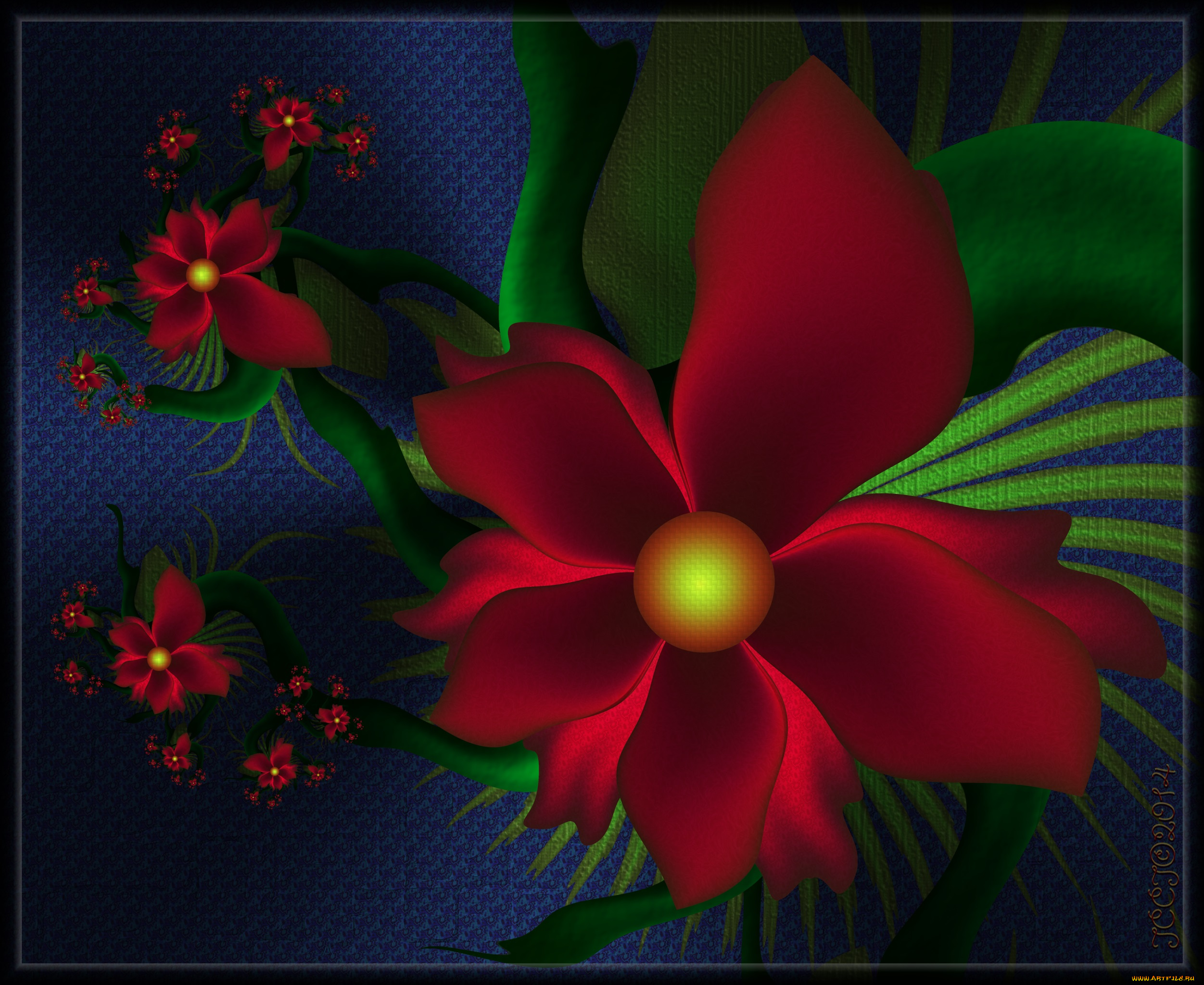 3д, графика, цветы, , flowers, узор, фон, цвета, лепестки