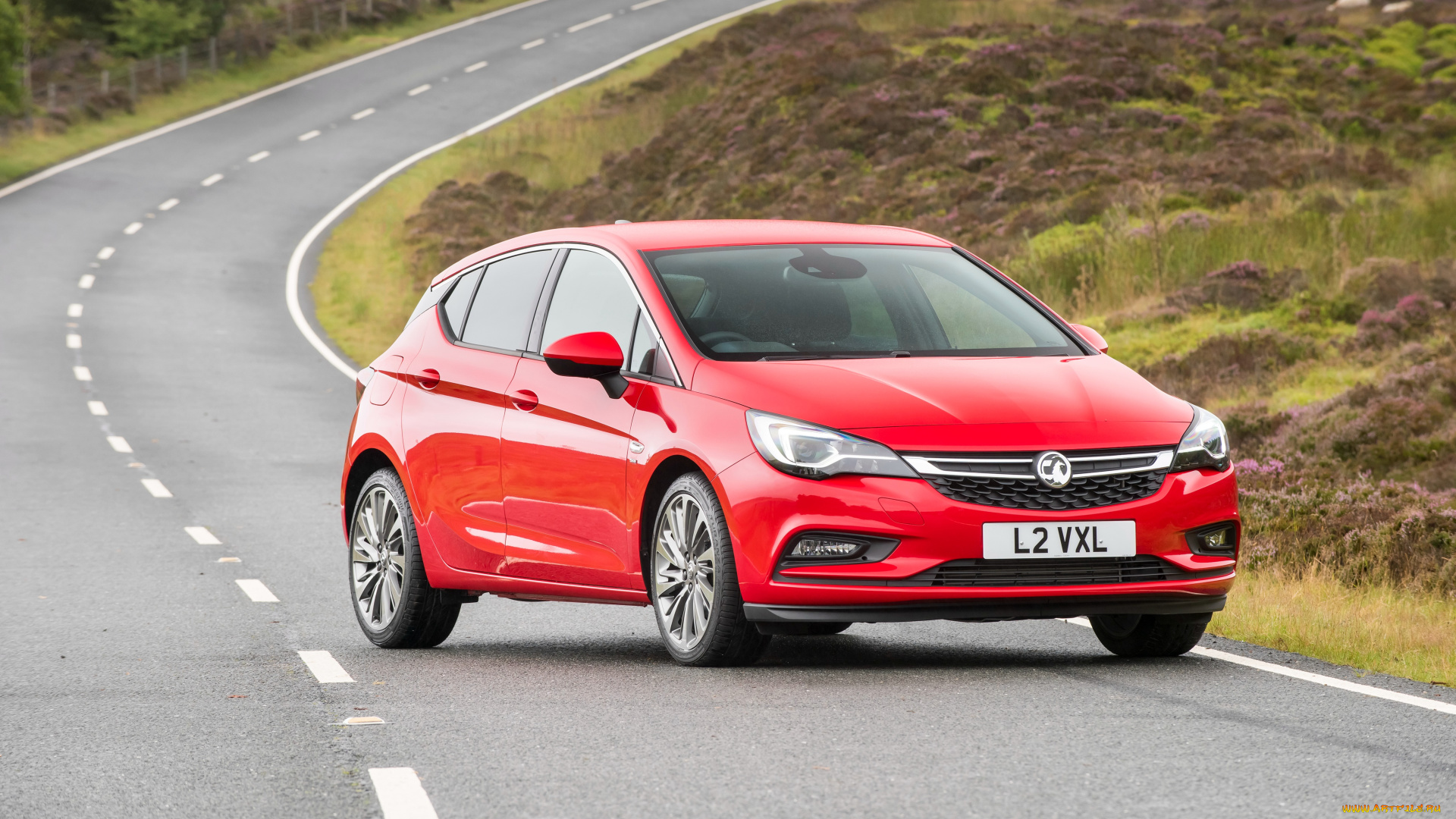 автомобили, vauxhall, красный, astra, 2015г